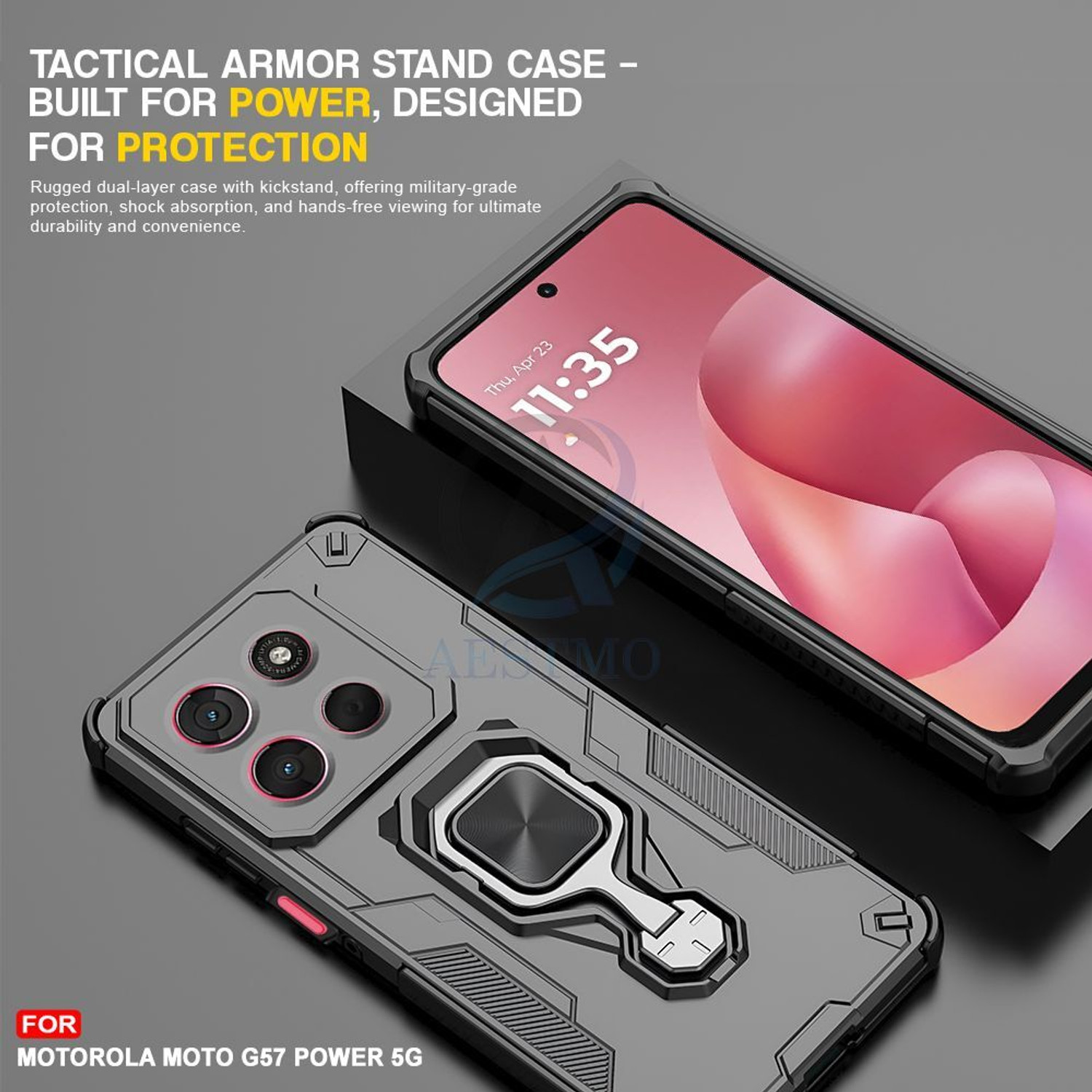 Image of AESTMO Back Cover for Moto G57 Power 5G