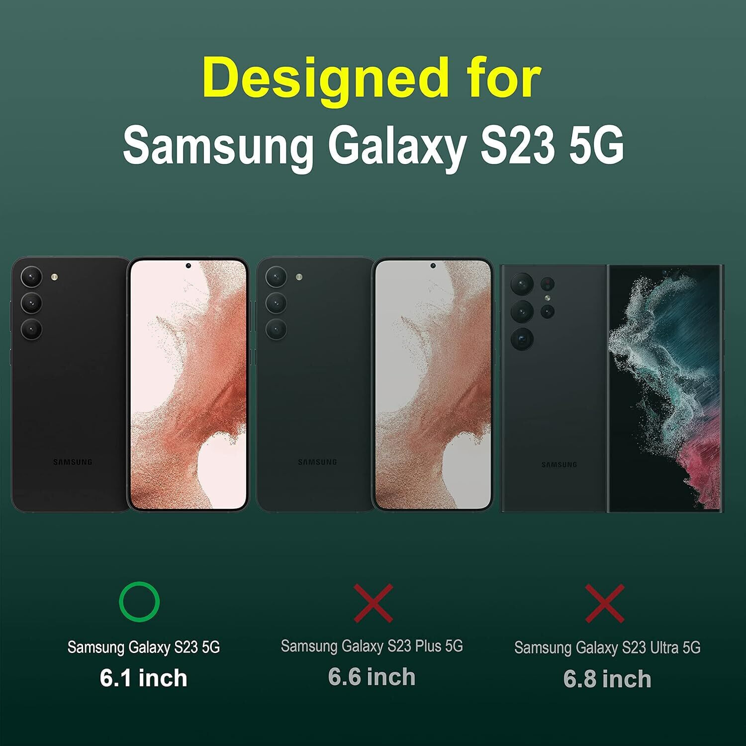 Image of VURIOZZ Back Cover for Samsung Galaxy S23