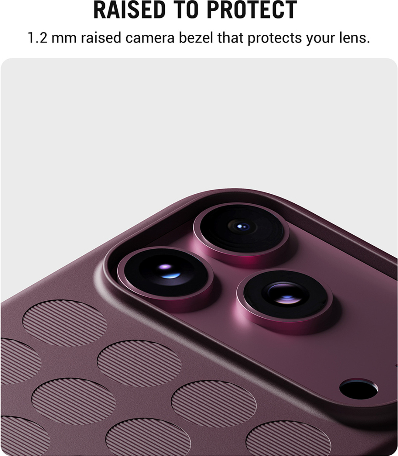 Image of DailyObjects Back Cover for iPhone 18 Pro Max (Maroon, Hard Case, Polycarbonate, Pack of: 1)