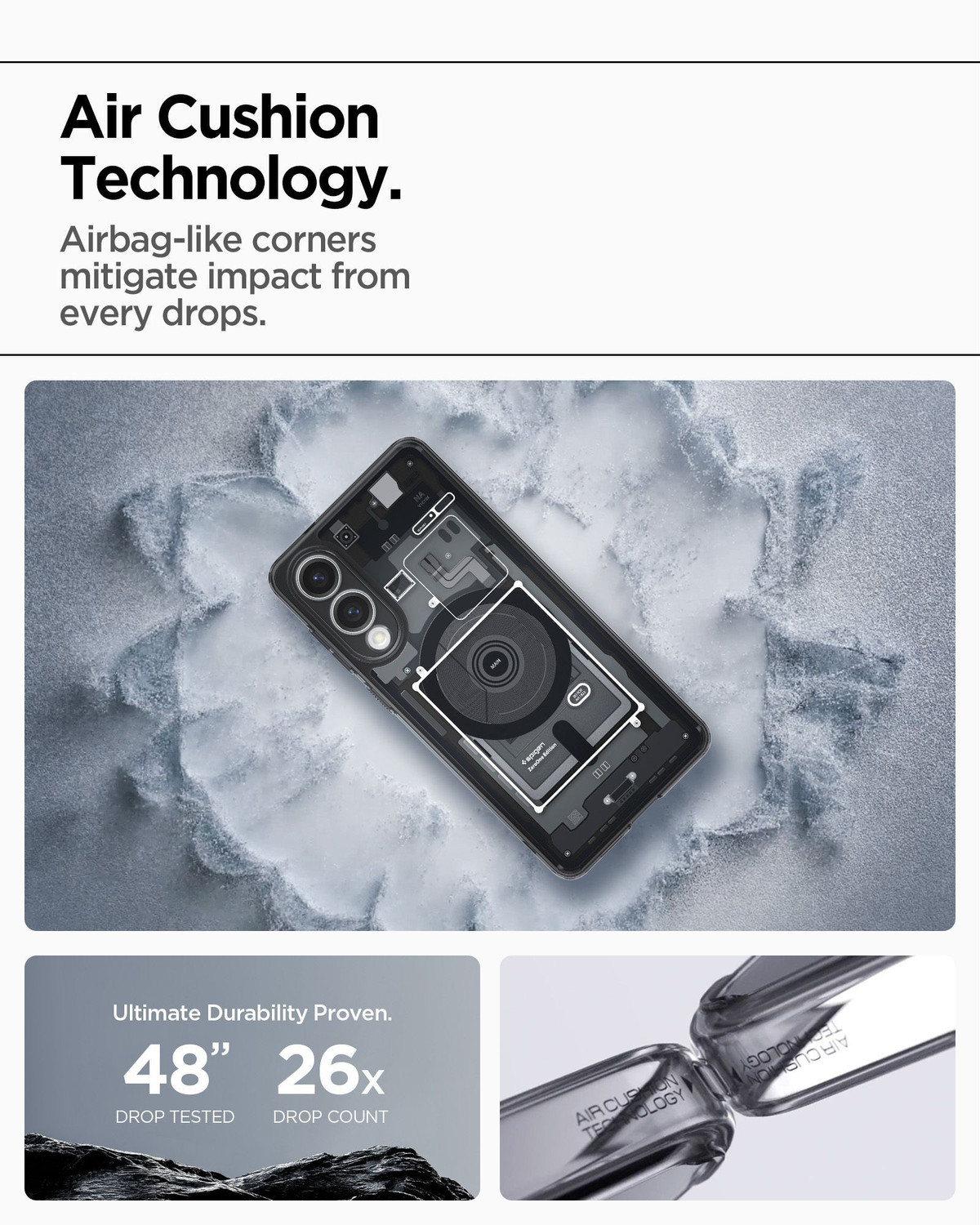 Image of Spigen Ultra Hybrid MagFit Back Cover for Samsung Galaxy S25 Edge