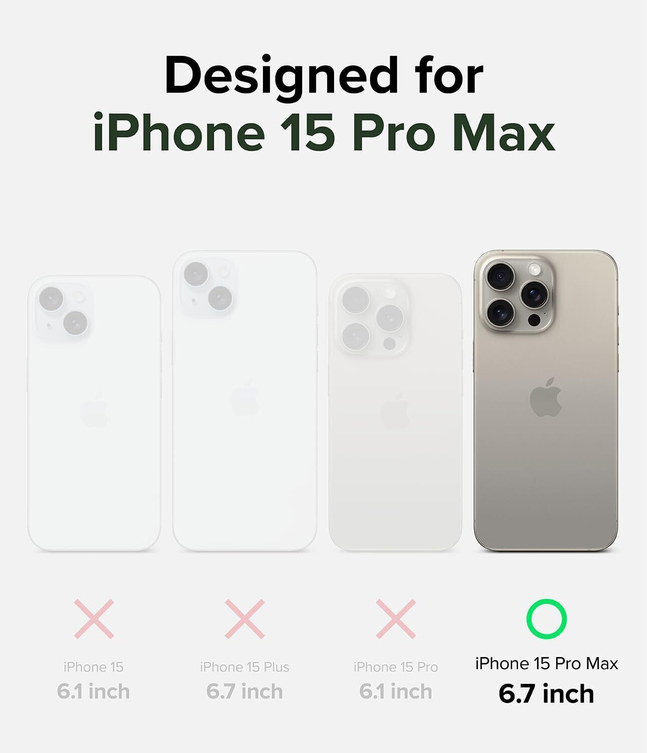Image of Ringke Back Cover for Apple iPhone 15 Pro Max