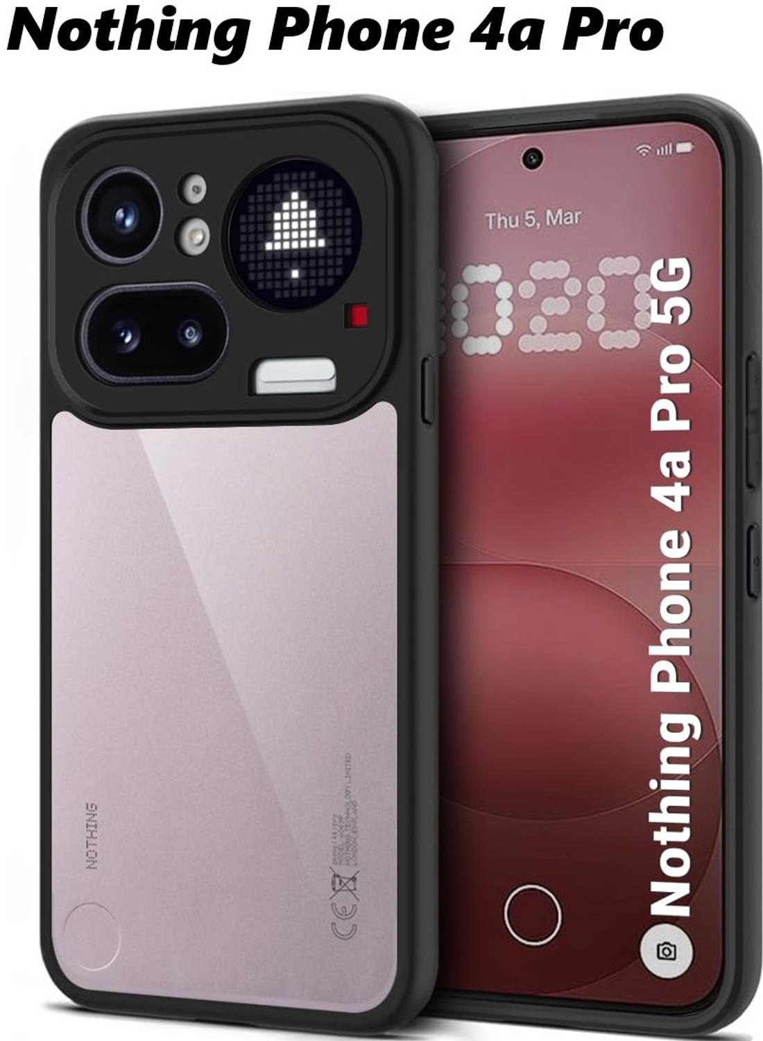 ASVALBUY Back Cover for Nothing Phone 4a Pro, [ipacky]