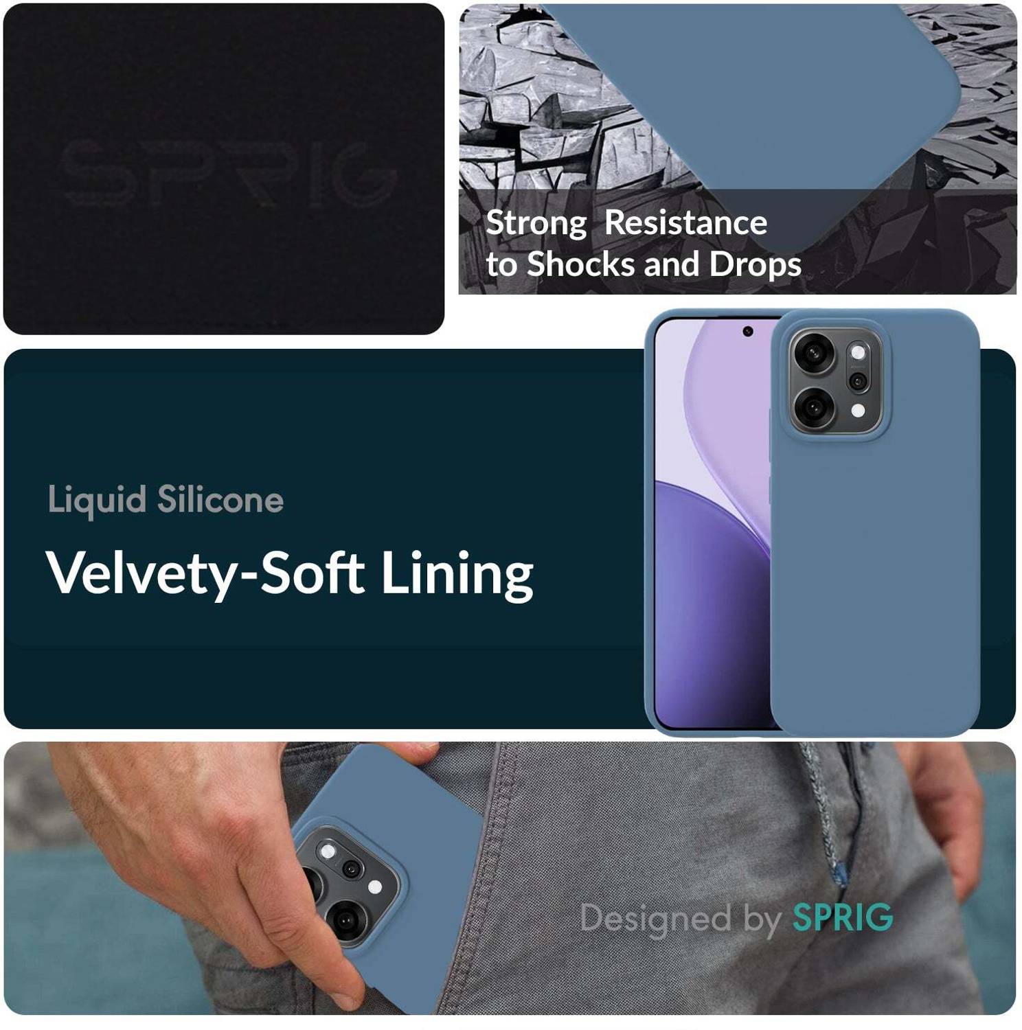 Sprig Back Cover for OPPO Reno 14 5G Blue - Image 2