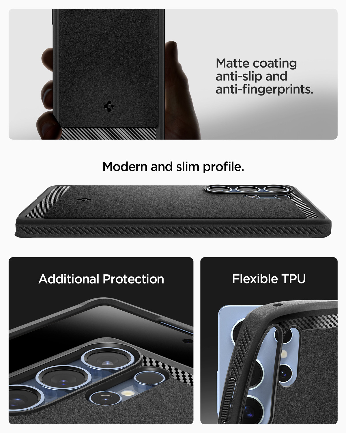 Image of Spigen Rugged Armor MagFit Back Cover for Samsung Galaxy S25 Ultra