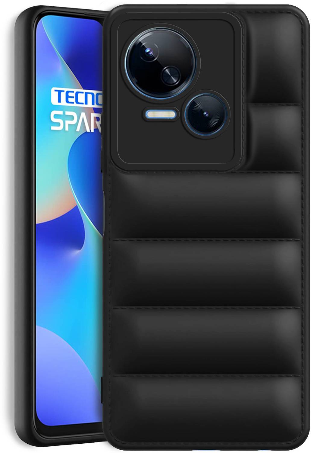 Plus Black Back Cover for Tecno Spark 10 5G