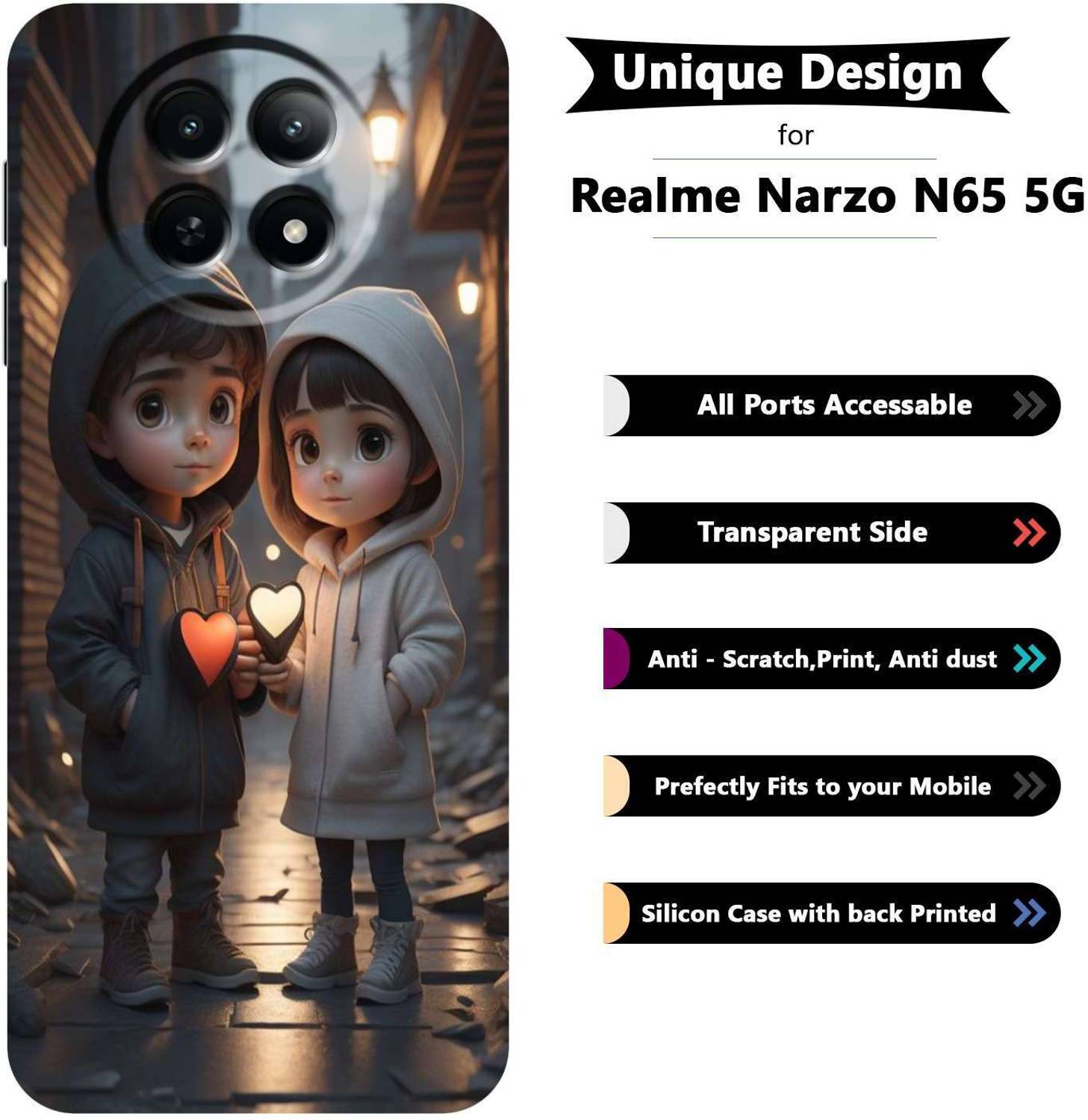 BUYMORE Back Cover for Realme Narzo N65 5G