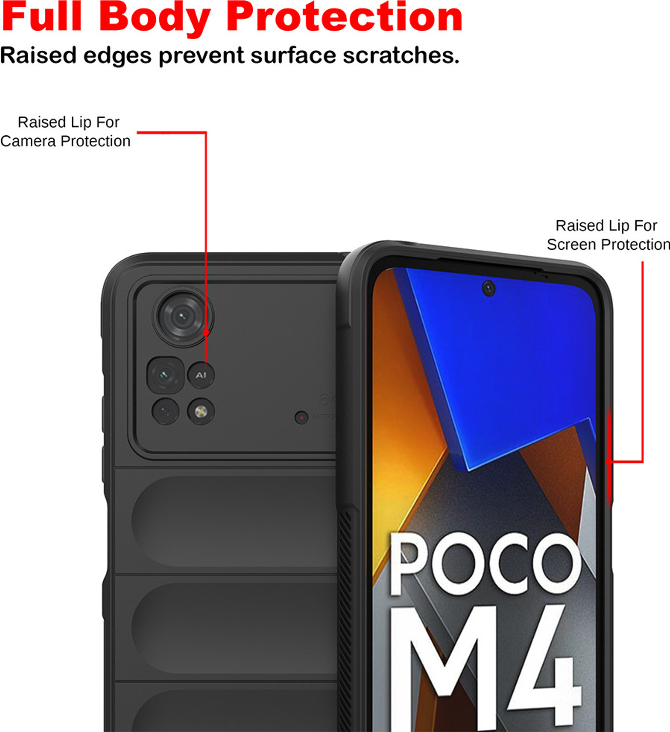 Image of Casotec Back Cover for Poco M4 Pro 4G, Mi Redmi Note 11 4G, Mi Redmi Note 11S 4G