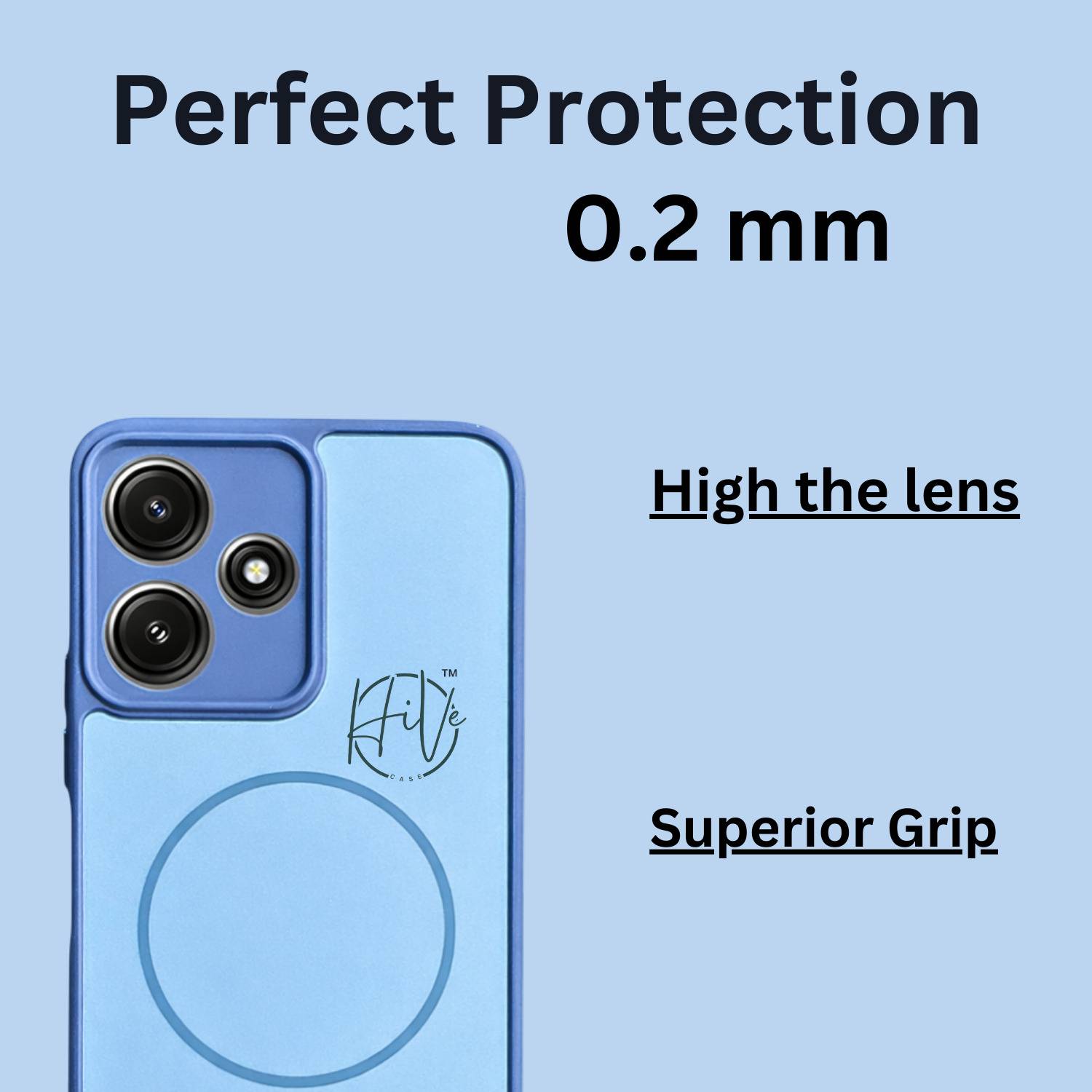 Hive Back Cover for Redmi 12 4G, 5G, POCO M6 PRO 5G - Image 4