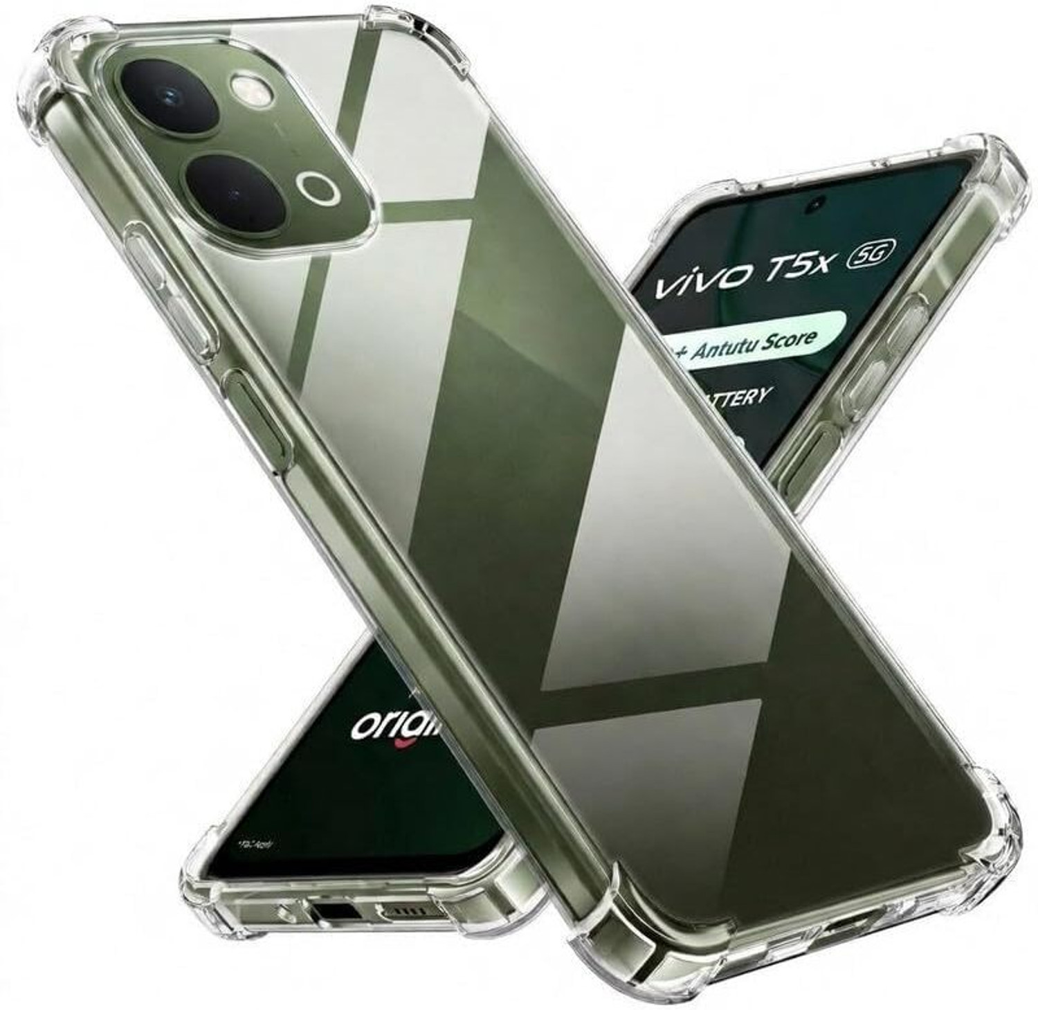 Image of FlexiShield Back Cover for iQOO Z11X 5G / Vivo T5X 5G / Vivo Y31D 5G Transparent TPU Case