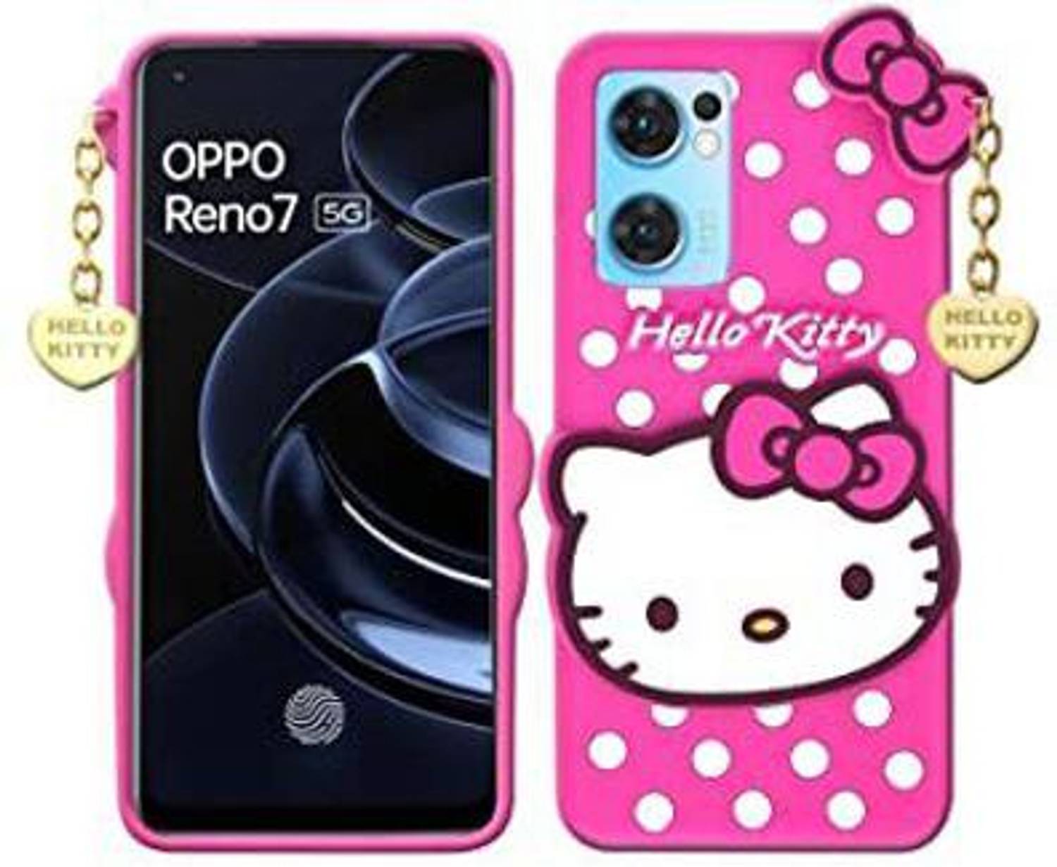 OPPO Reno 7 4G Funda De Cordón Galvanizada De Silicona Suave Para Teléfono | Colombia