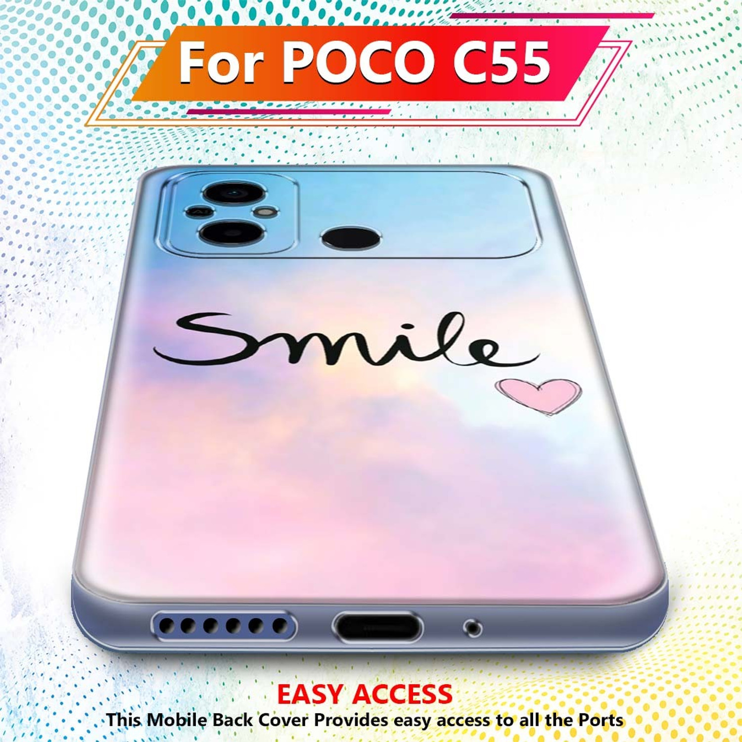 Image of Flipkart SmartBuy Back Cover for POCO C55