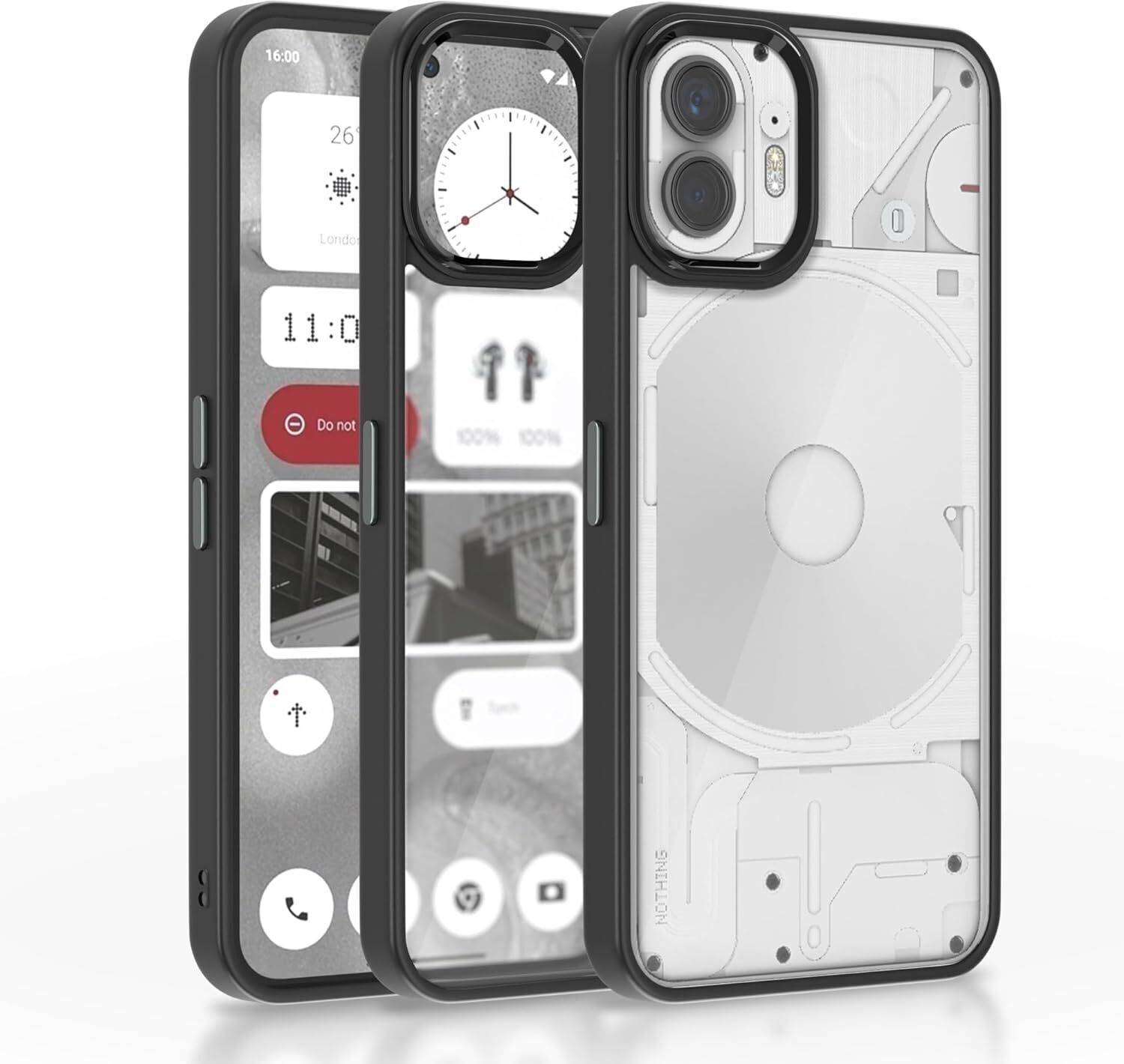 Pikkme Back Cover for Nothing Phone 2 Black