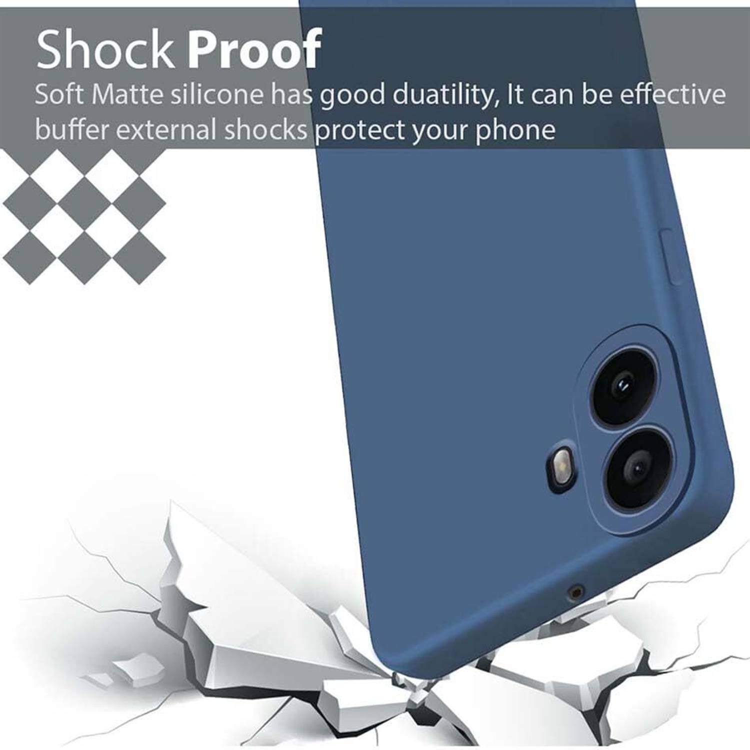Mobiclonics Back Cover for Nothing Phone 1 Blue - Image 5