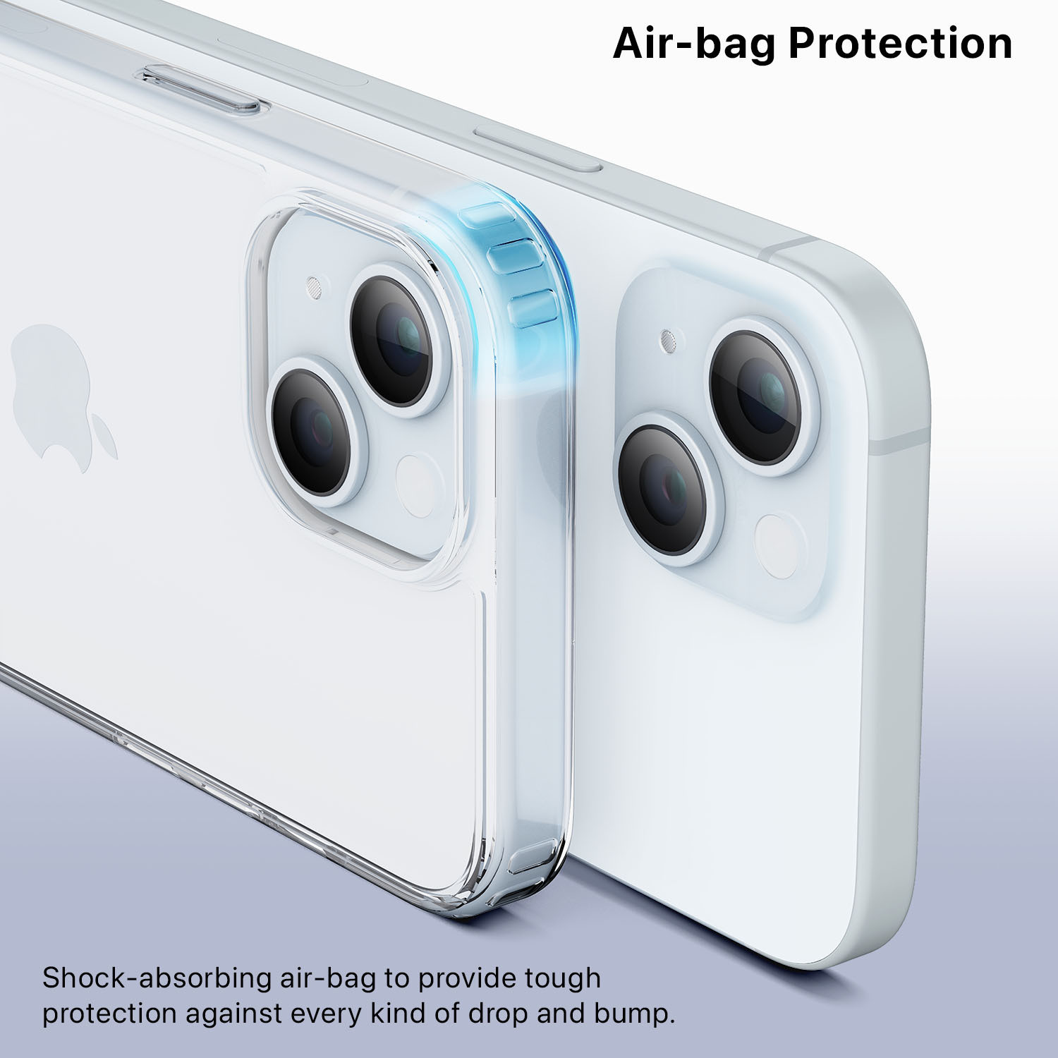Image of Vaku Luxos Back Cover for Apple iPhone 15 Plus, Crystal View Protective case