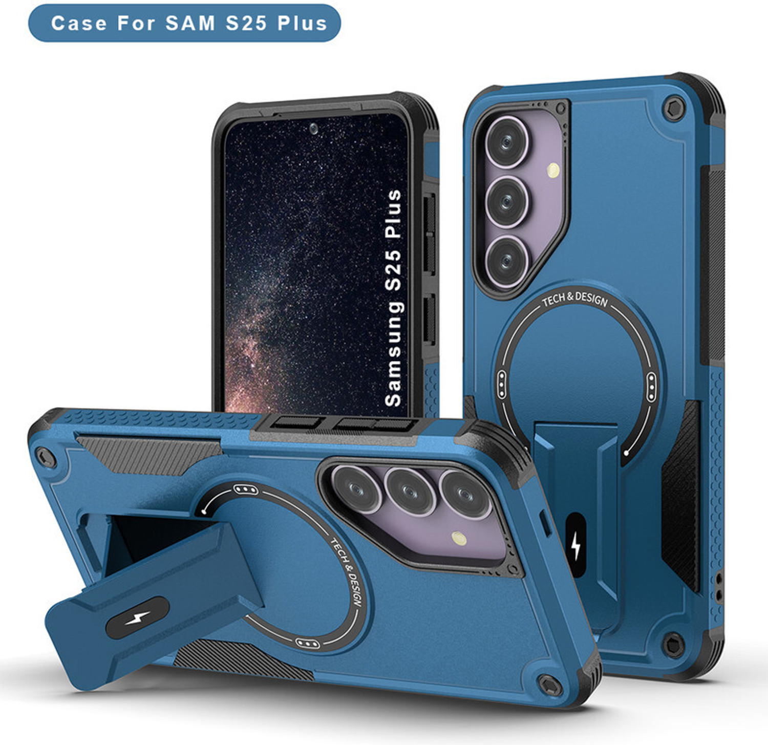 Image of Us Lite Back Cover for Samsung Galaxy S25 Plus (Blue, Magsafe)