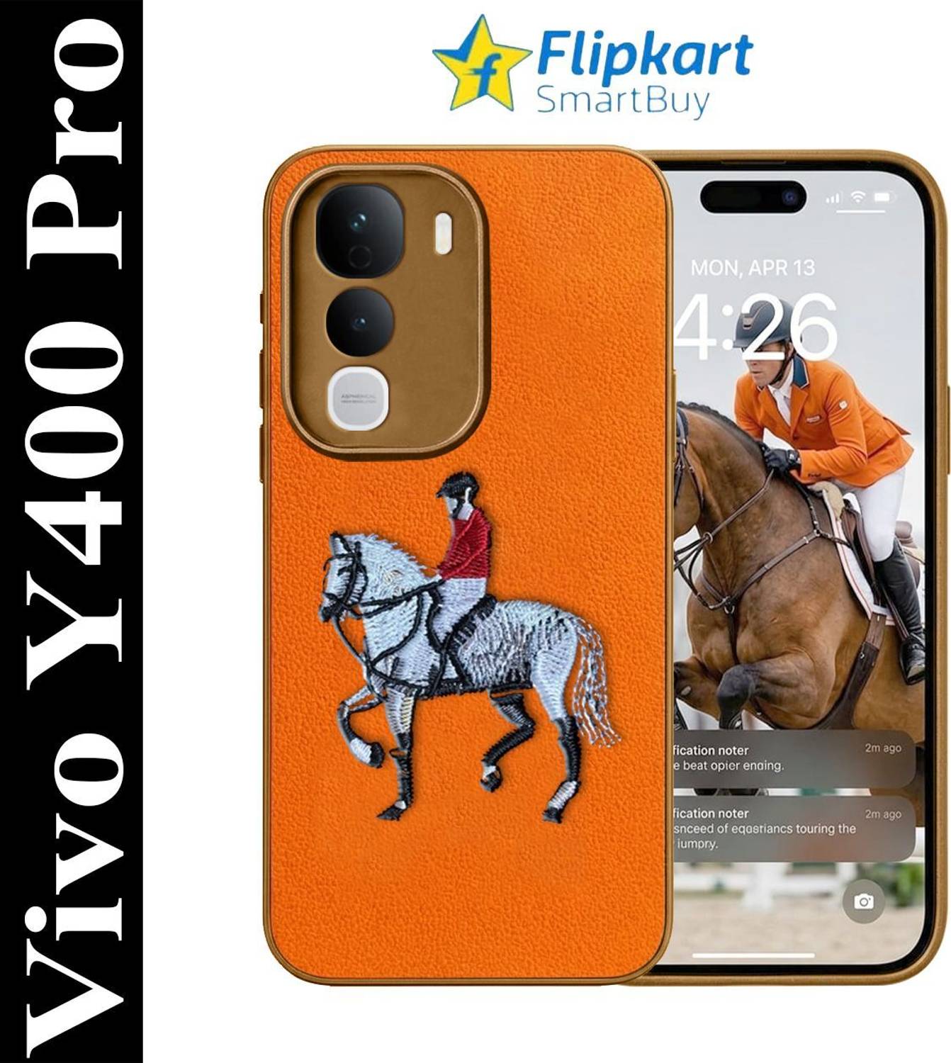 Flipkart SmartBuy Back Cover for vivo Y400 Pro 5G Orange - Image 2