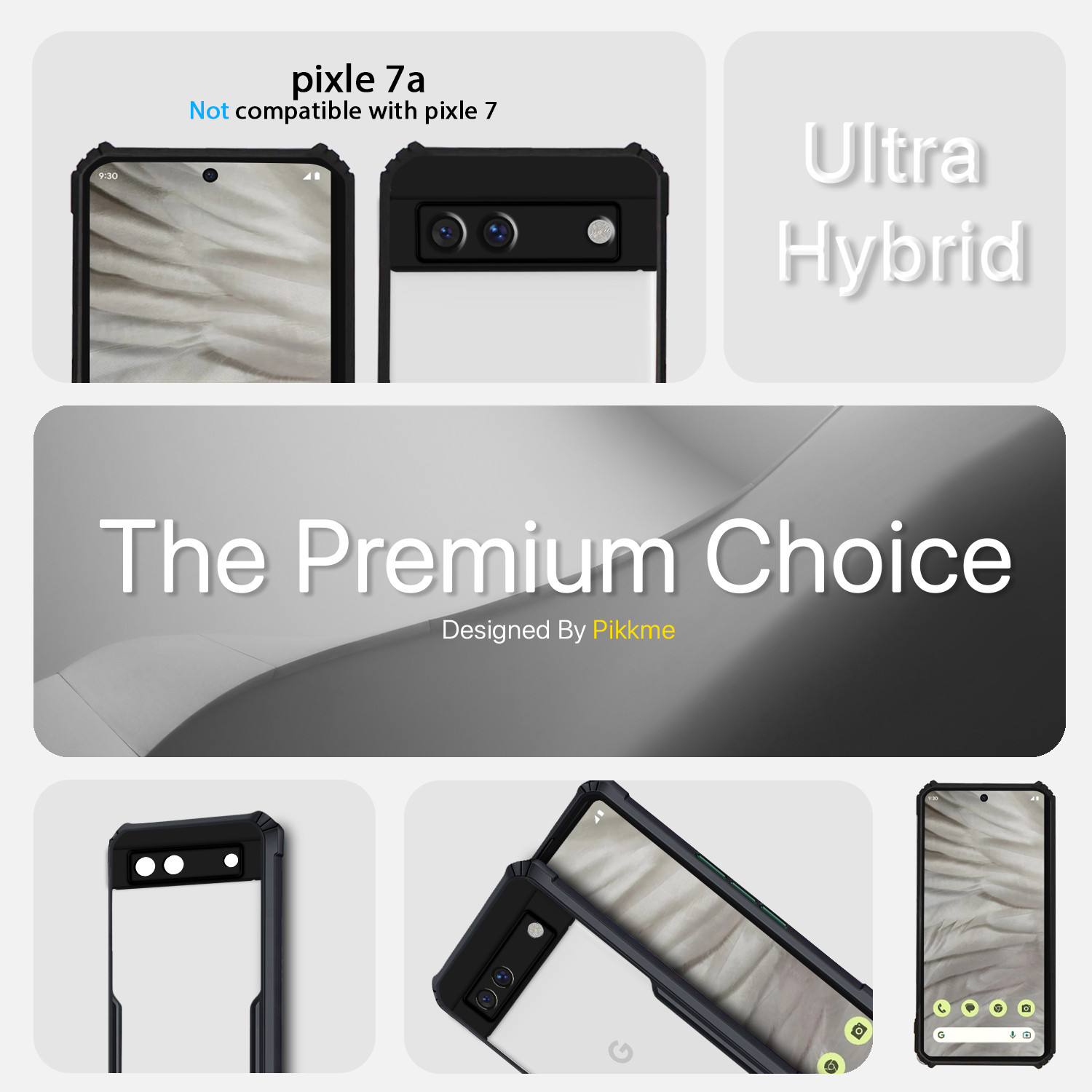 Image of Pikkme Back Cover for Google Pixel 7a