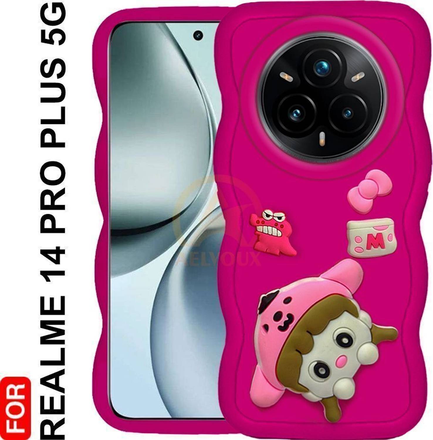 AelVouX Back Cover for Realme 14 Pro+ Plus 5G