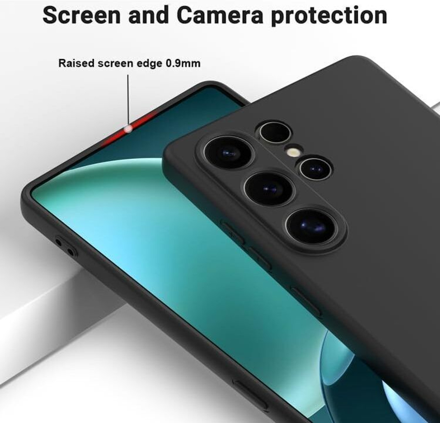 Image of GDBUY Back Cover for SAMSUNG Galaxy S25 Ultra 5G (Black, Grip Case, Rubber, Pack of: 1)