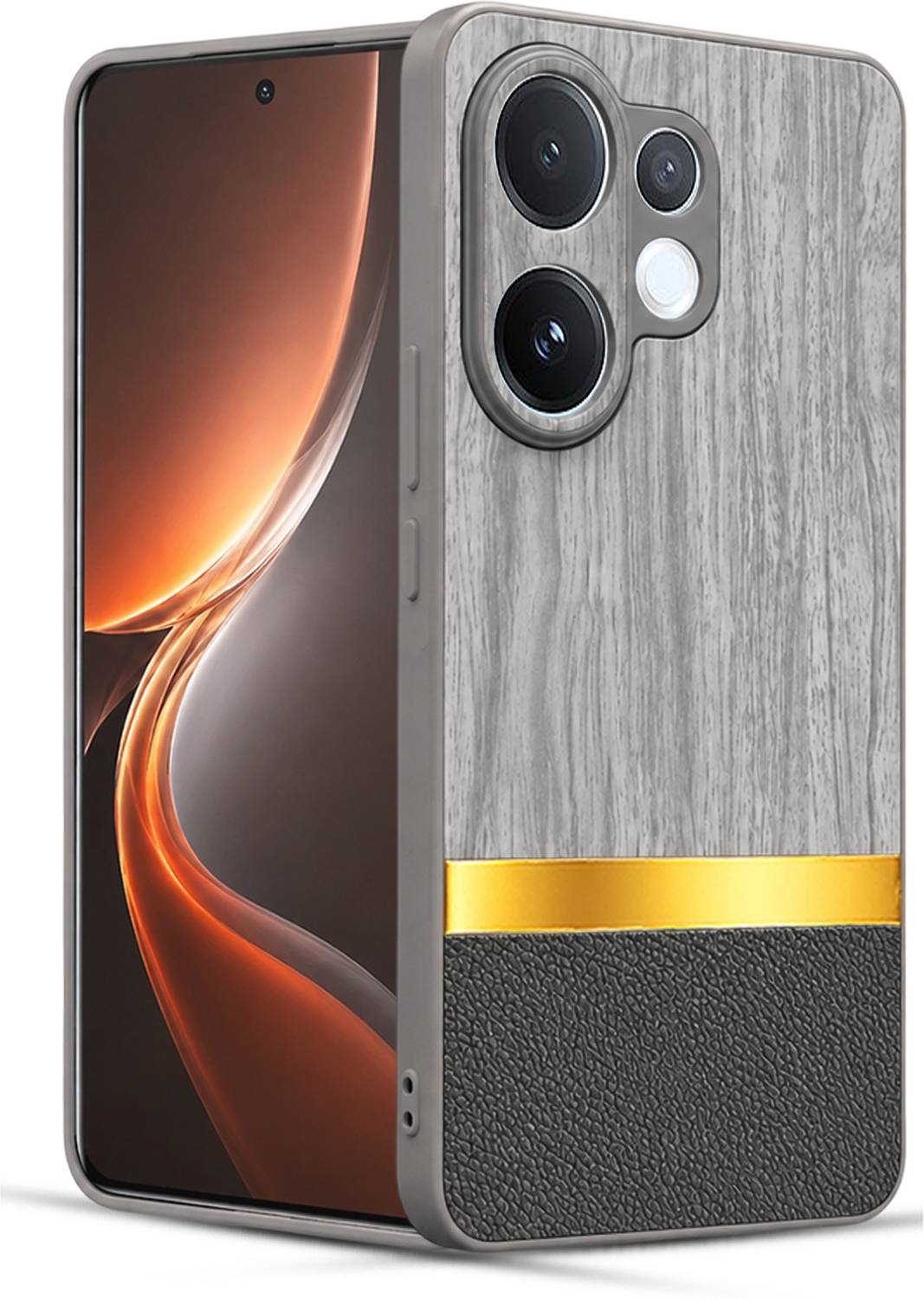 AuraX Back Cover for vivo V60 5G Gray - Image 1