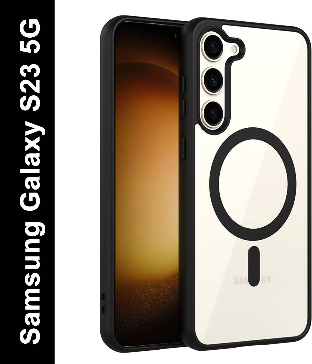 Zapcase Back Cover for Samsung Galaxy S23 5G Black