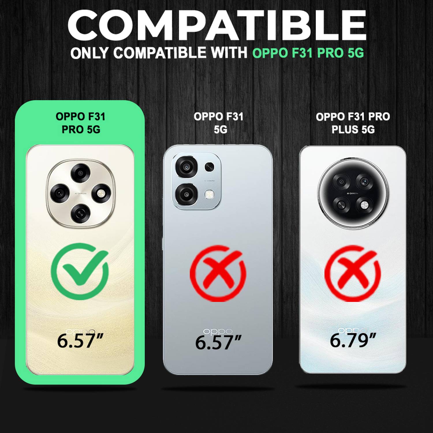 AESTMO Back Cover for Oppo F31 Pro 5G Black - Image 2