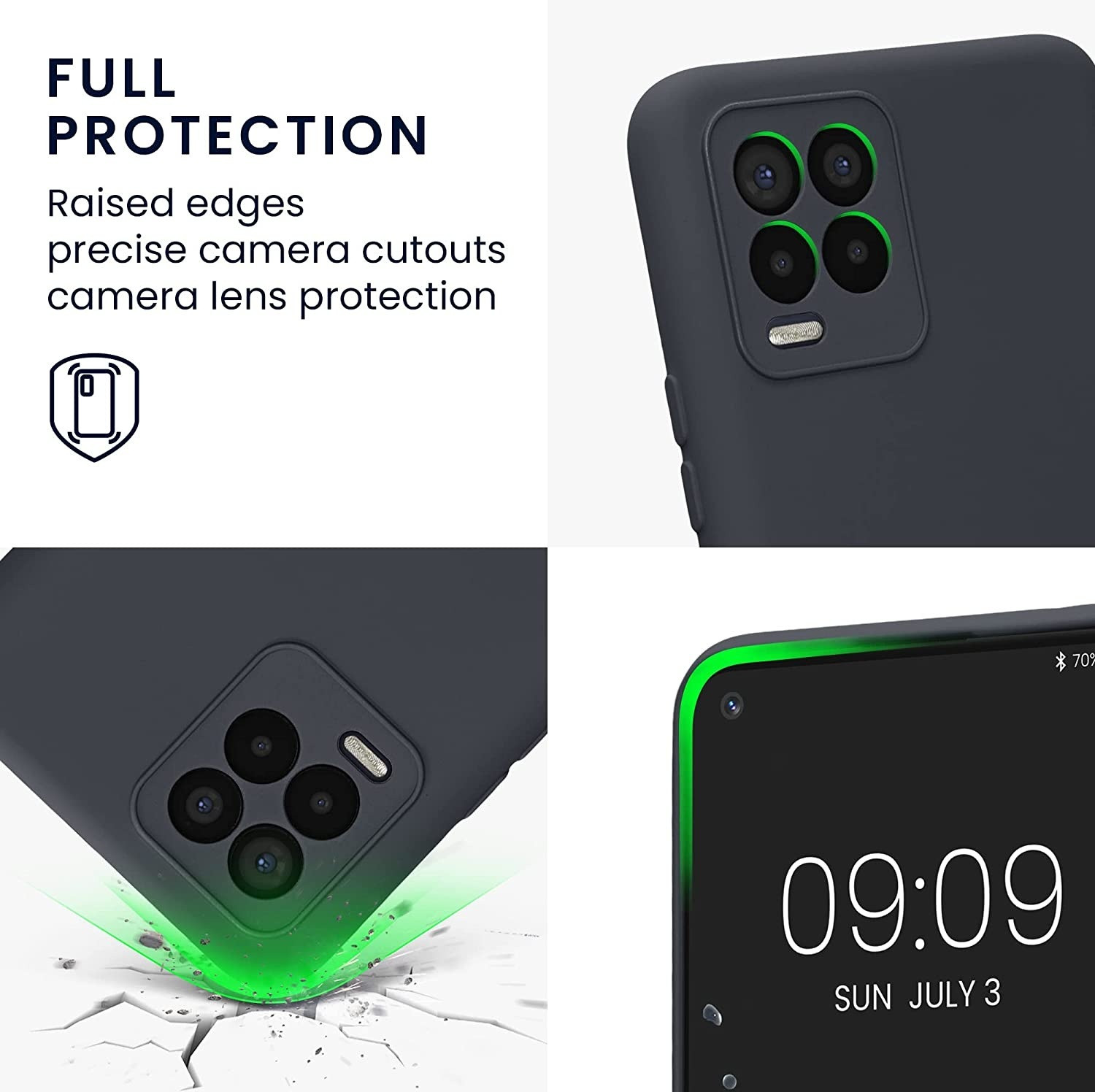 Image of Caseunik Realme 8s 5G Rubber, Plastic Back Cover