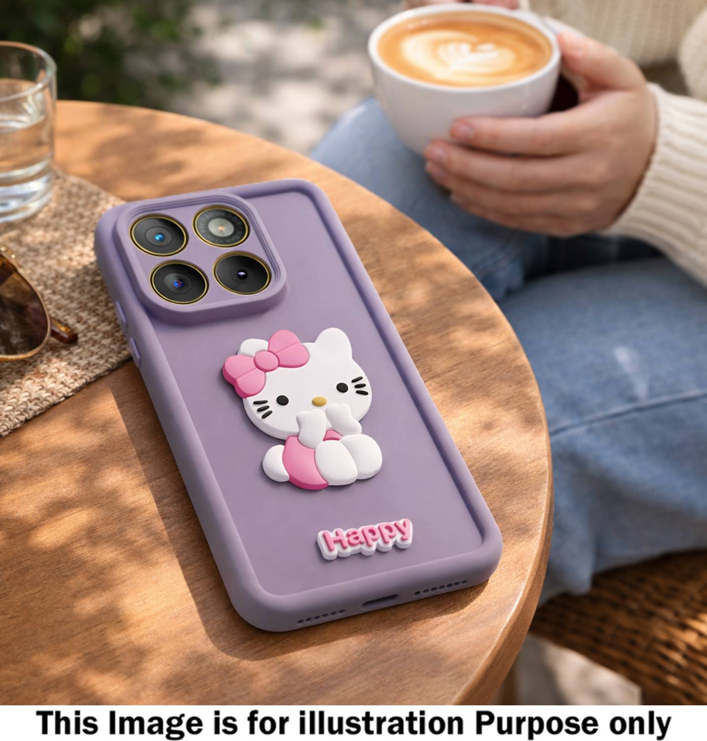 HUPSHY Back Cover for realme 15x 5G Purple - Image 3
