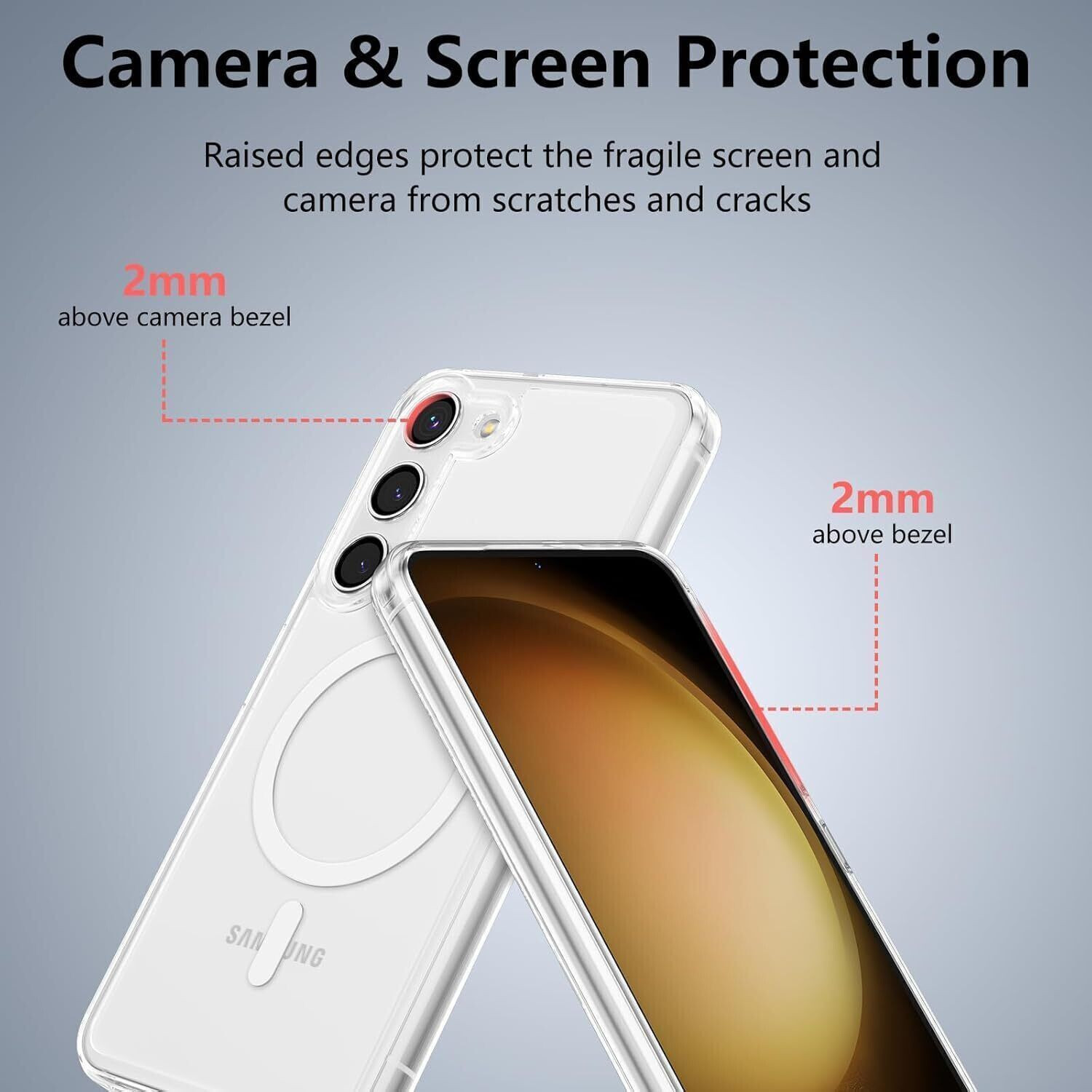 Image of Caseroy Back Cover for Samsung Galaxy S23 Magsafe Transparent Mobile Back Cover