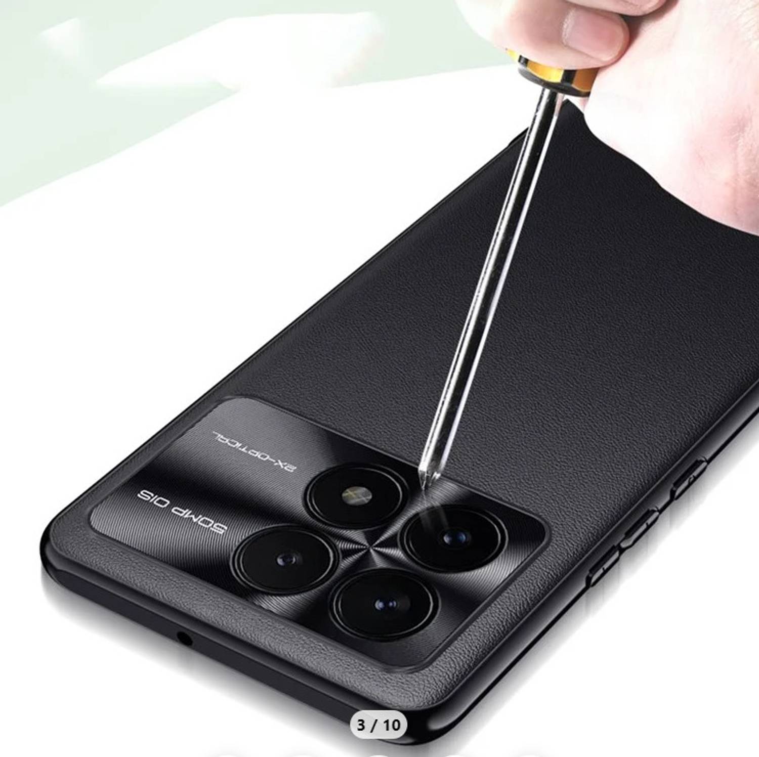 HIGAR PU Leather Back Cover for POCO X6 PRO - Image 3