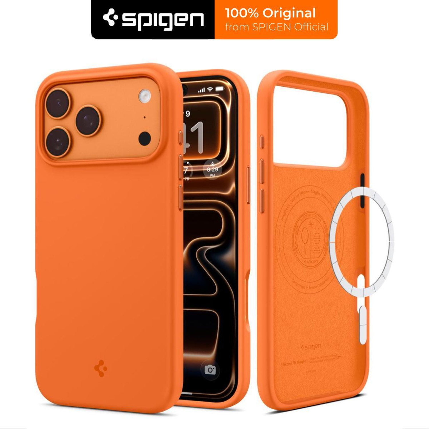 Image of Spigen Silicone Fit MagFit Back Cover for iPhone 17 Pro Max