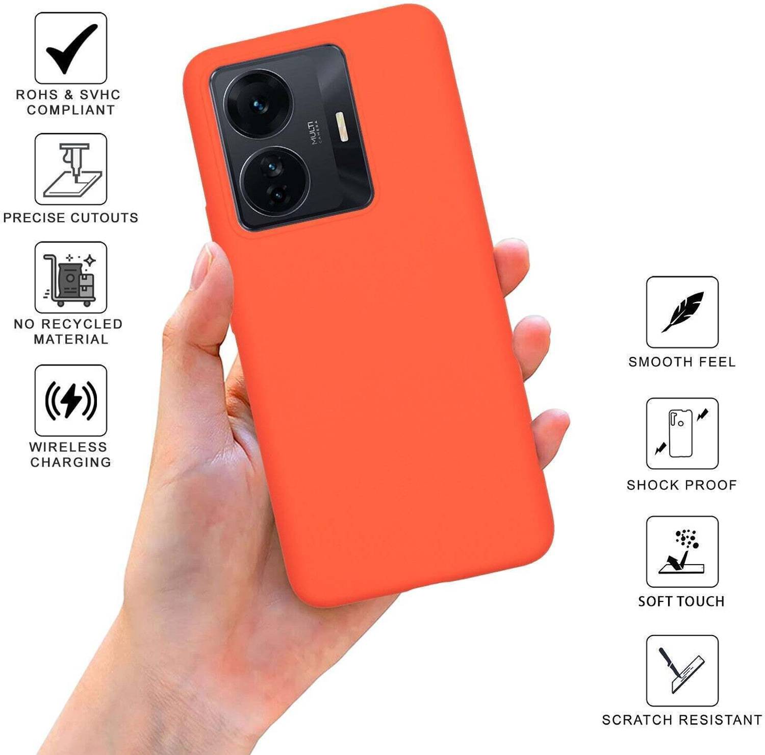 Sprig Liquid Silicone Back Cover for IQOO Z6 Pro 5G - Image 2