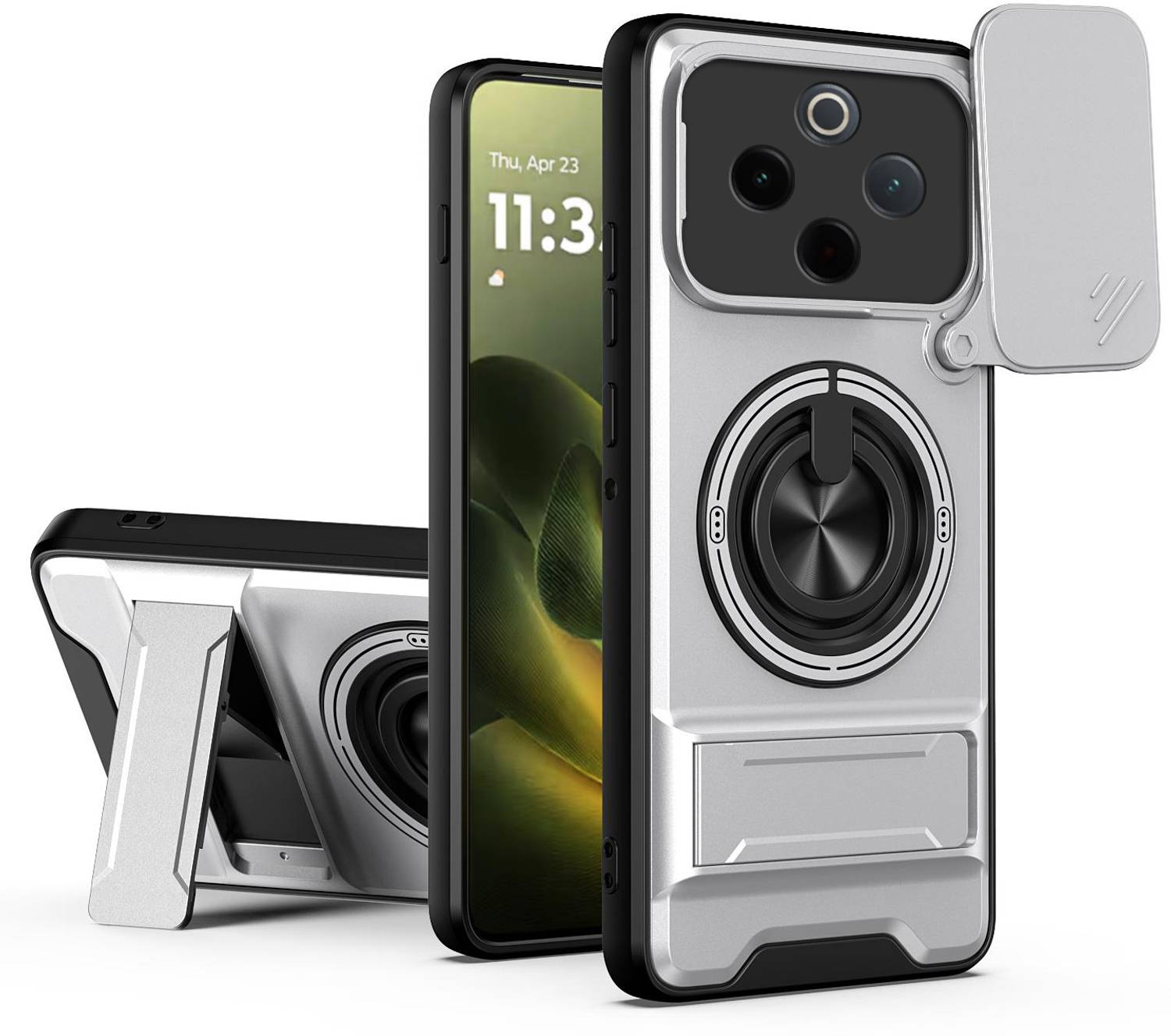 Luxecase Back Cover for vivo T4 5G Silver - Image 1