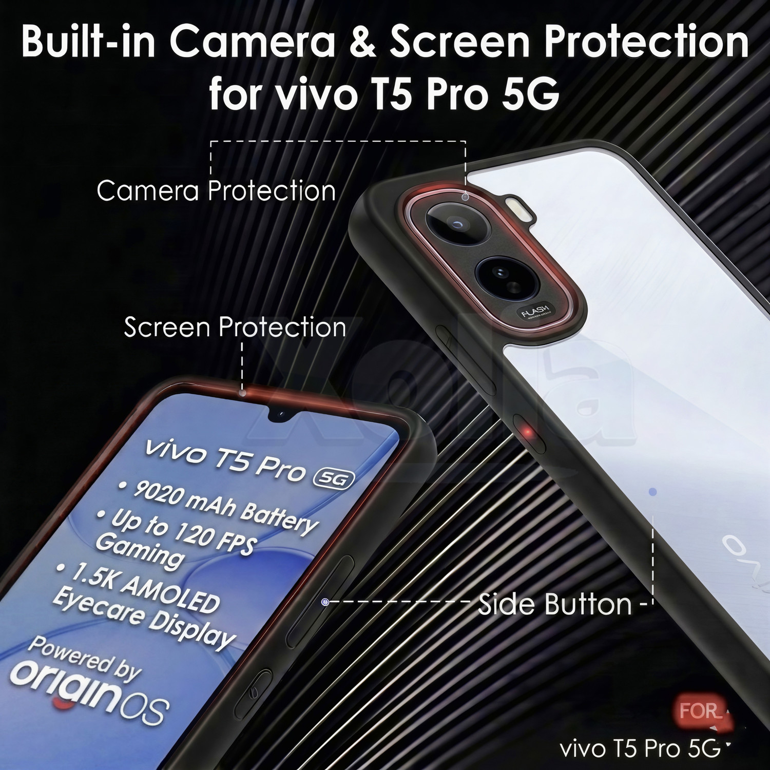 Image of Xolia Back Cover for Vivo T5 Pro 5G
