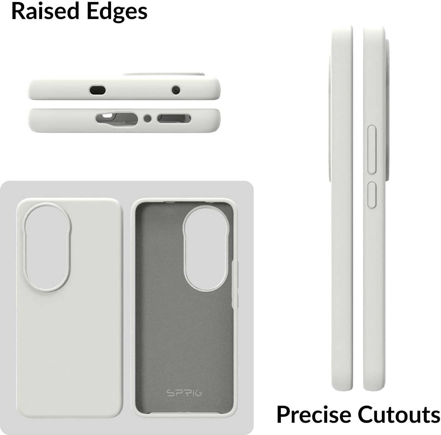 Sprig Back Cover for vivo V50 5G, Gray - Image 2