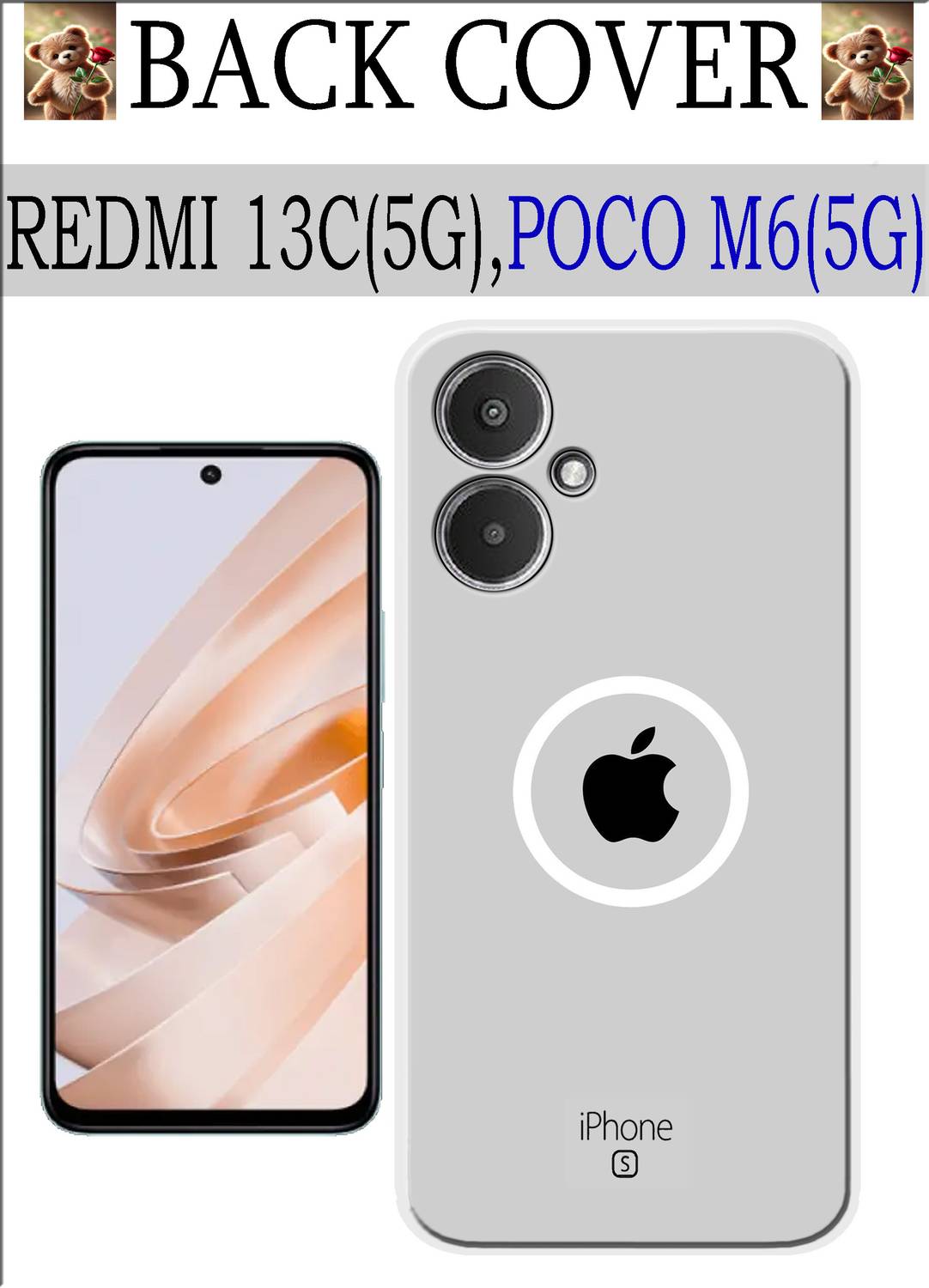 HARSITA ENTERPRISES Back Cover for REDMI 13C 5G