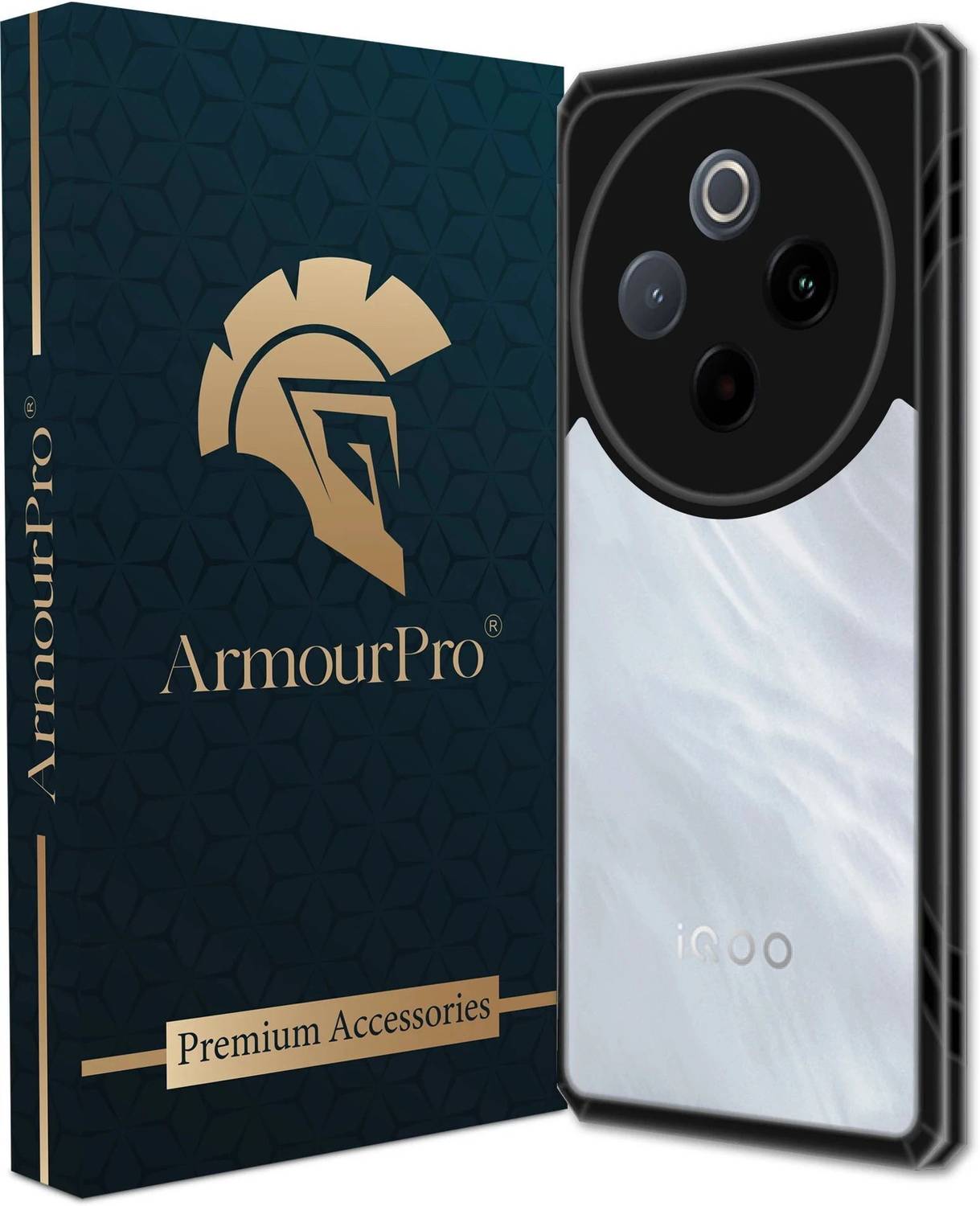 ArmourPro Back Cover for iQOO Z10 5G, iQOO Z10, vivo T4 5G, Vivo T4, Grip Anti Slip Case
