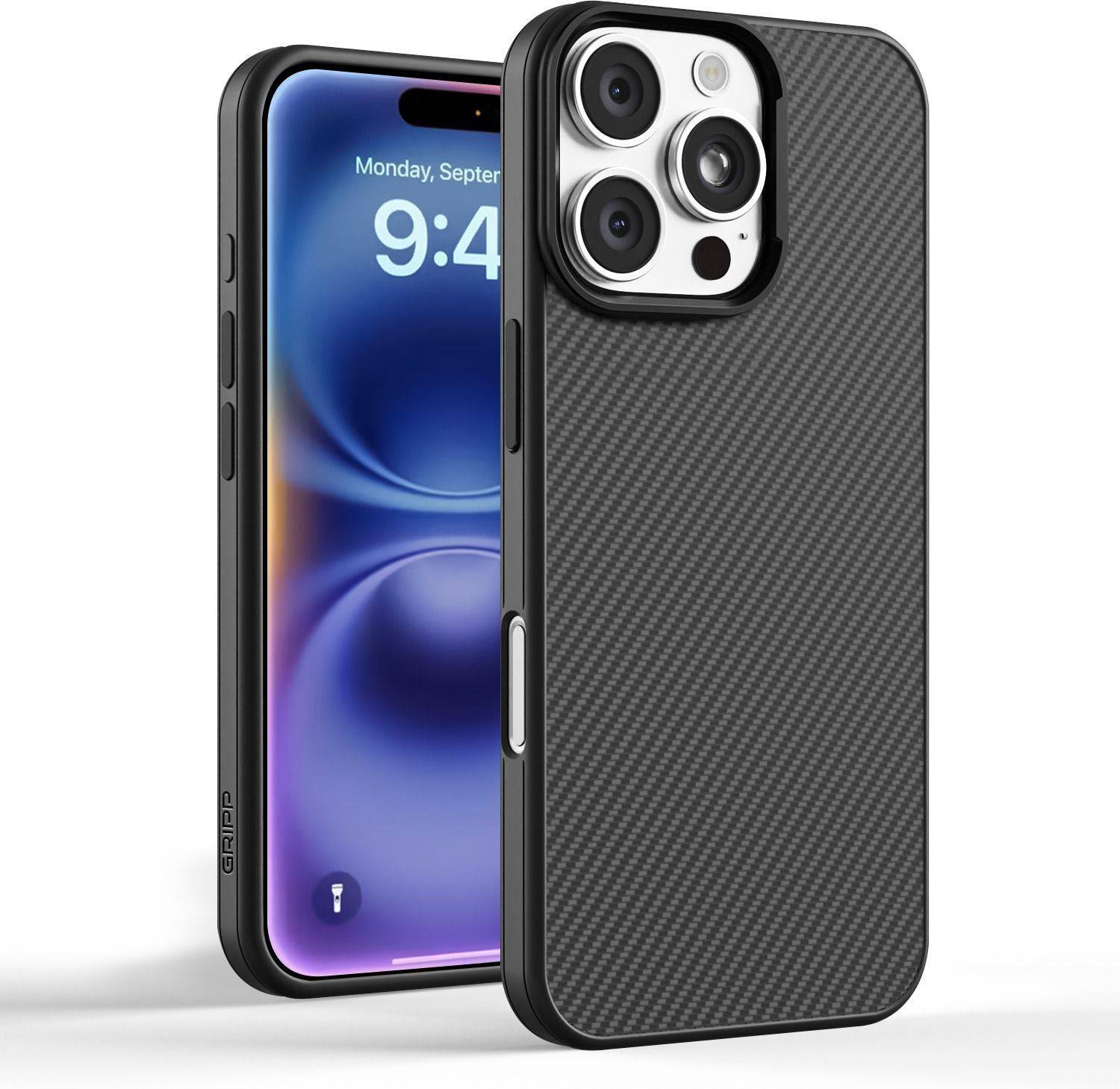 Gripp Back Cover for iPhone 16 Pro Max Black - Image 1