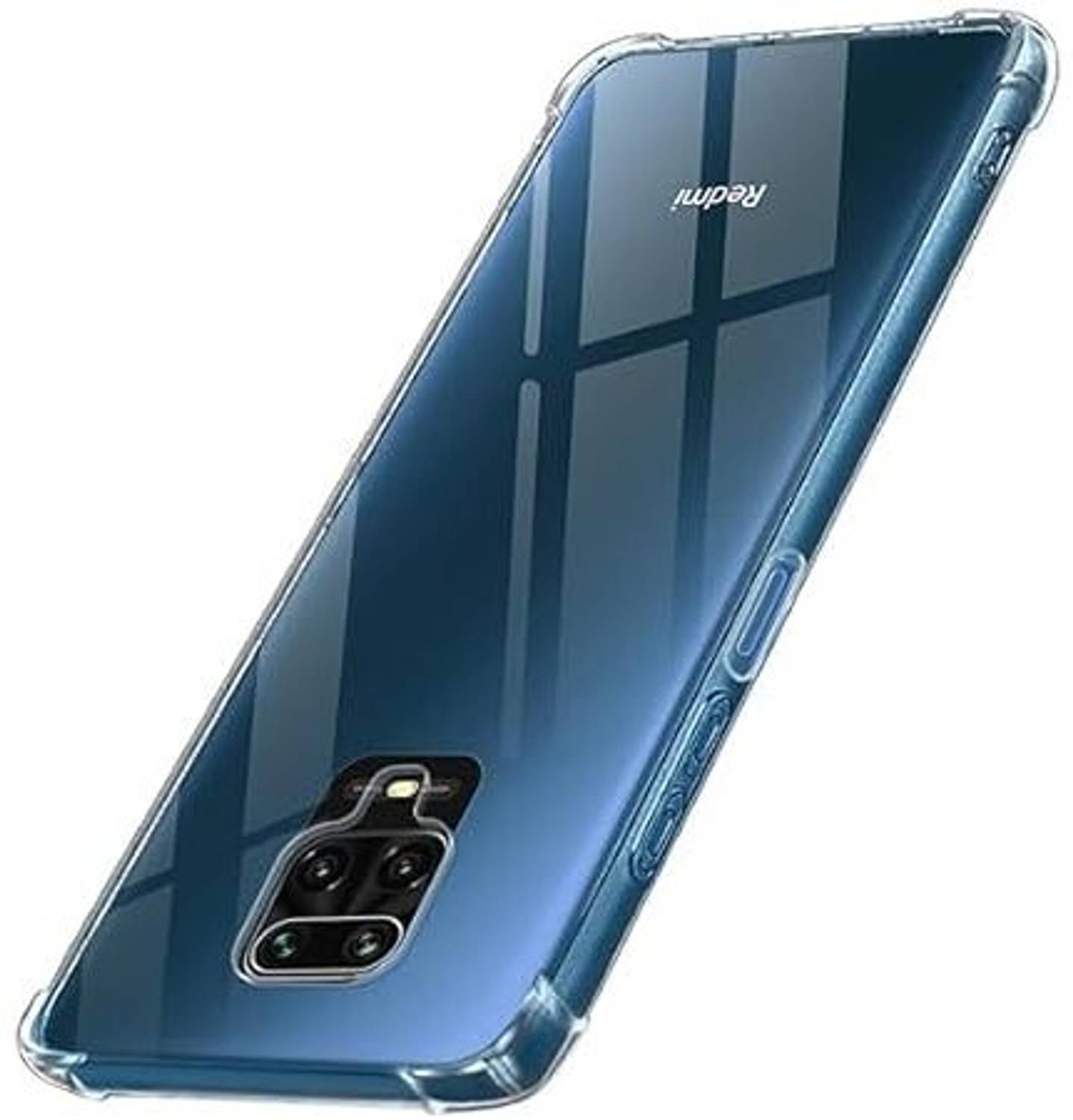 ALFA URBAN Back Cover for Poco M2 PRO Transparent case|Raised Bumps for Camera & Screen Protection | Soft TPU