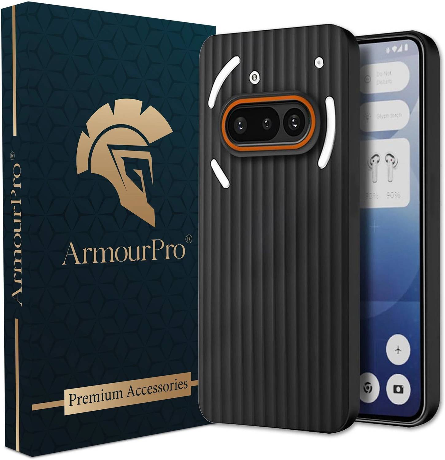 ArmourPro Back Cover for Nothing Phone (3a), Ring Line Case