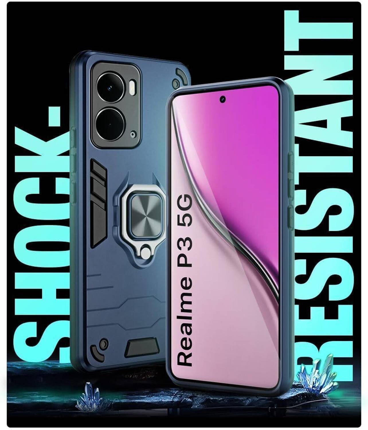 AIBEX Back Cover for realme P3 5G Blue - Image 4