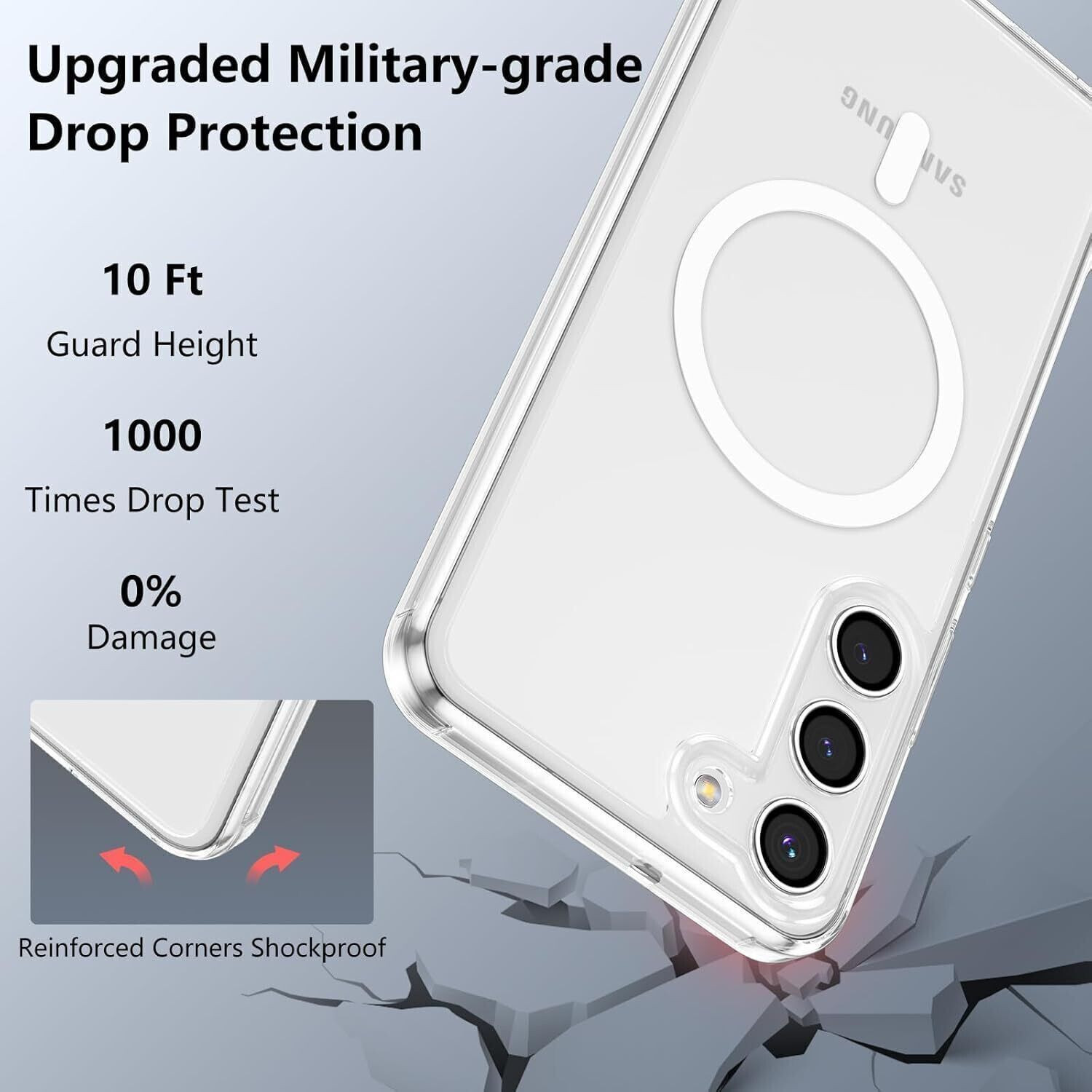 Image of Caseroy Back Cover for Samsung Galaxy S23 Magsafe Transparent Mobile Back Cover