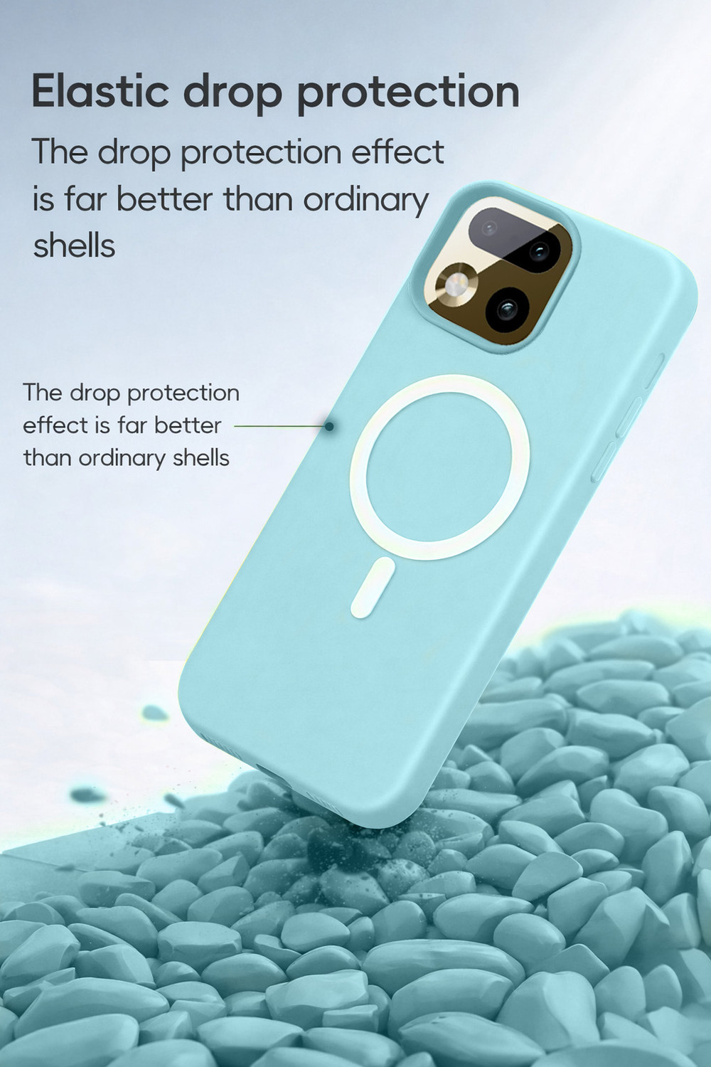 Image of Flipkart SmartBuy Back Cover for OPPO F33 5G (Blue, Shock Proof, Polycarbonate, Pack of: 1)
