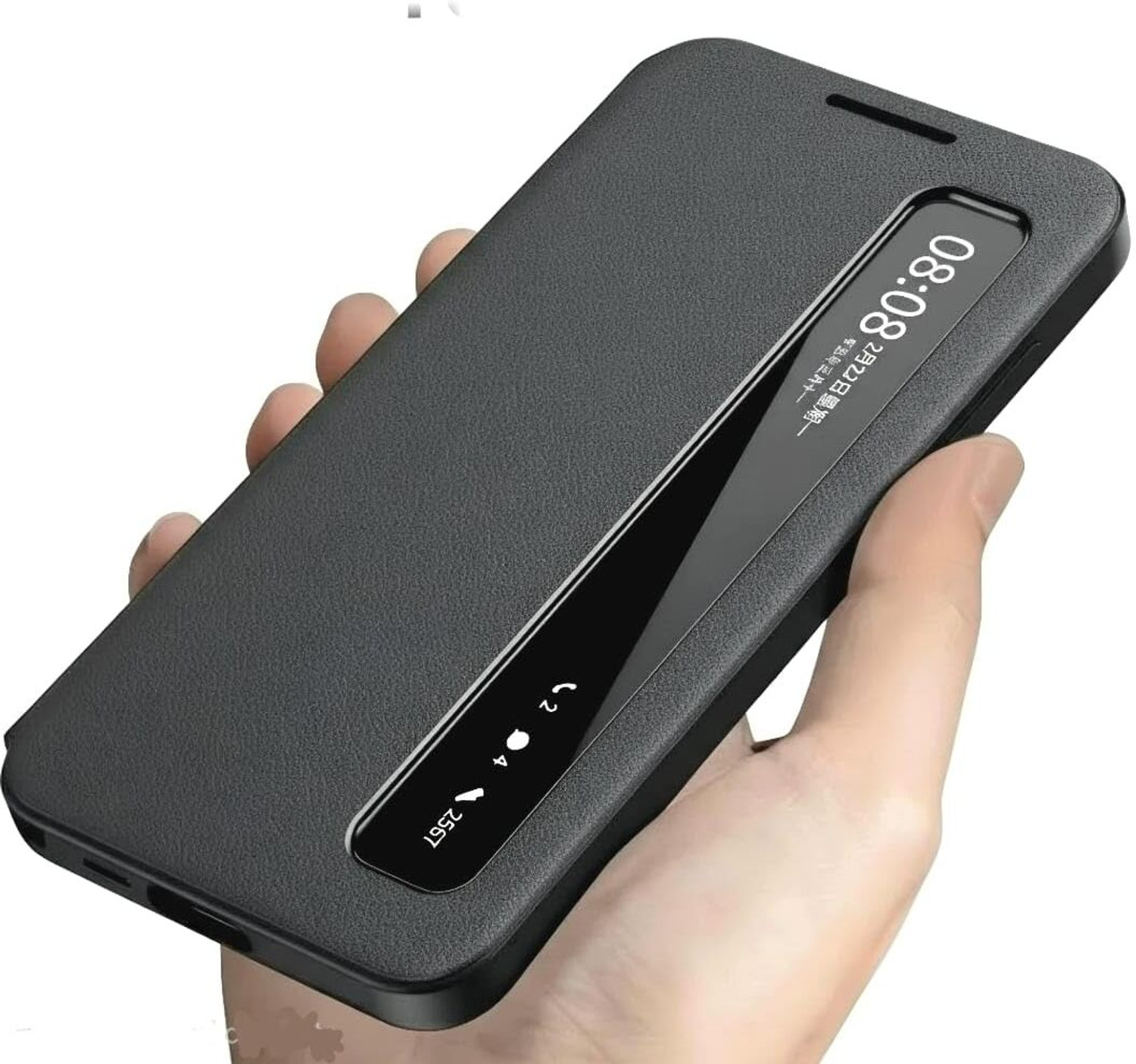 Image of VURIOZZ Flip Cover for Samsung Galaxy S24 5G Smart View Window Display NFC App Activation Protective Case