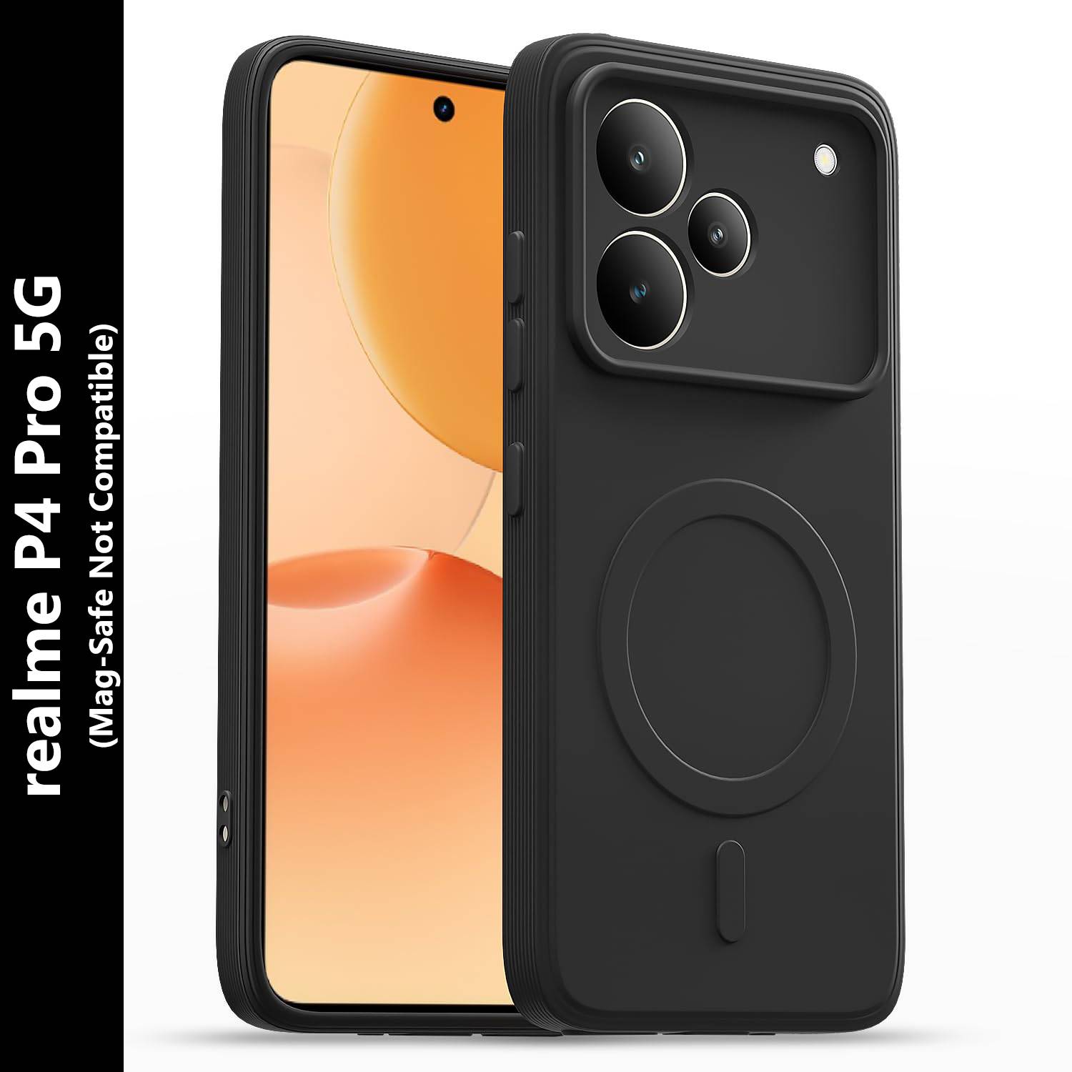 ADI Creations Back Cover for realme P4 Pro 5G Black - Image 1