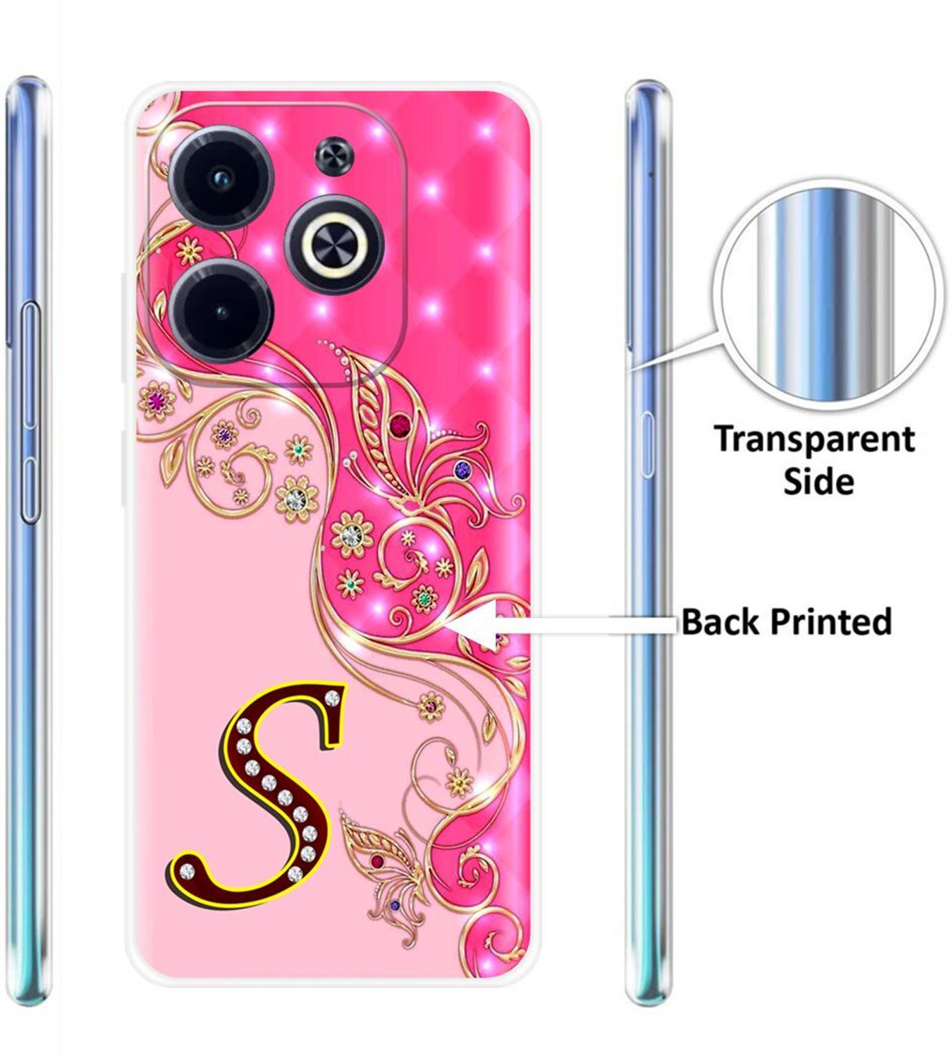 Image of Printcase Back Cover for Infinix Hot 40i