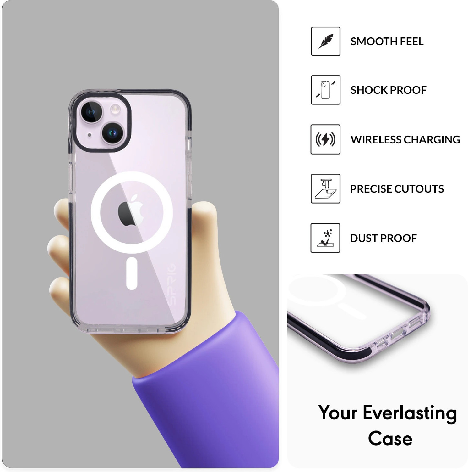 Image of Sprig Back Cover for Apple iPhone 13, Apple iPhone 13, Apple iPhone 13