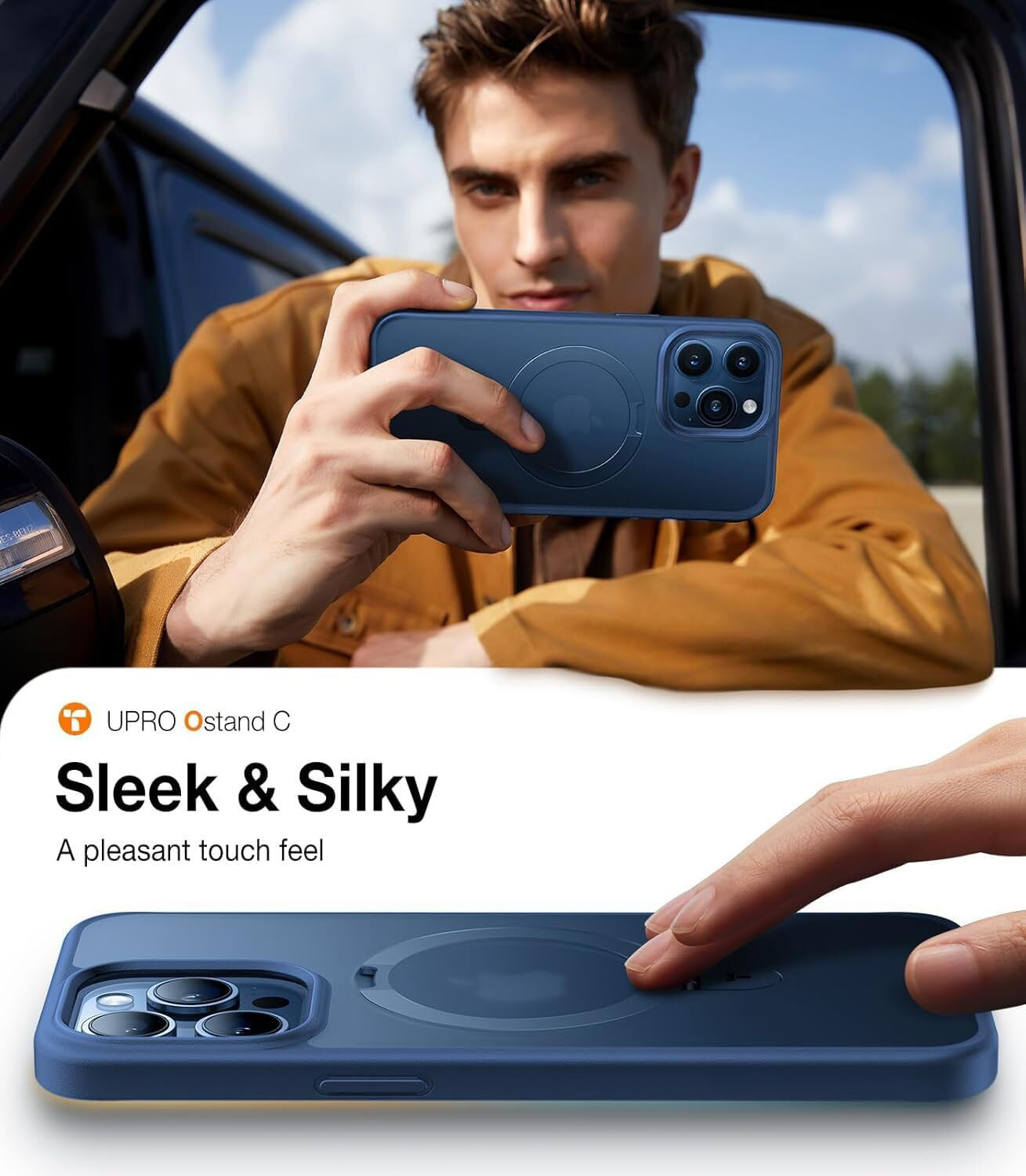 Image of AIBEX Back Cover for Apple iPhone 12 Pro / Apple iPhone 12 (Blue, Magsafe, Thermoplastic Polyurethane, Polycarbonate, Pack of: 1)
