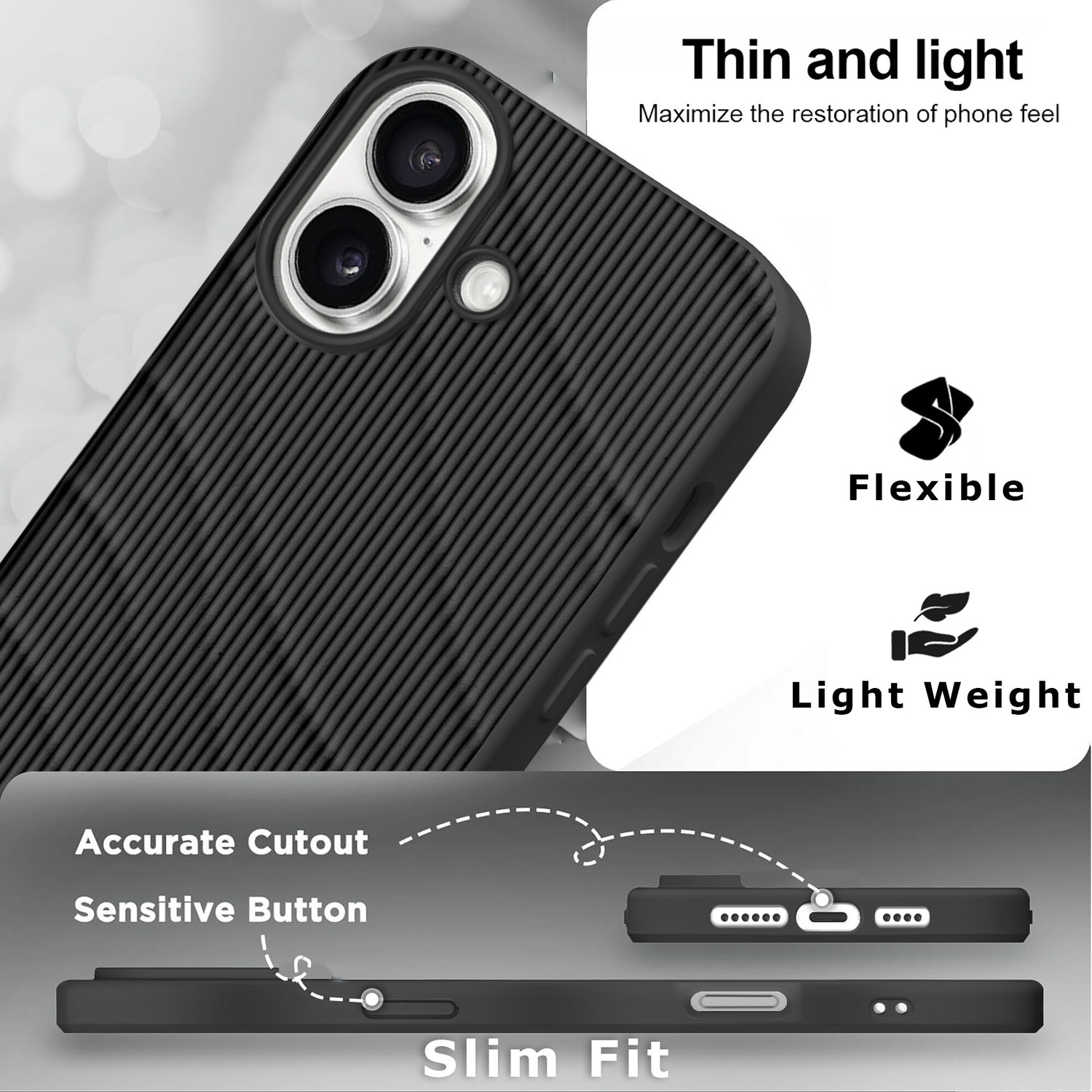 Image of DARKFIT Back Cover for Apple iPhone 16