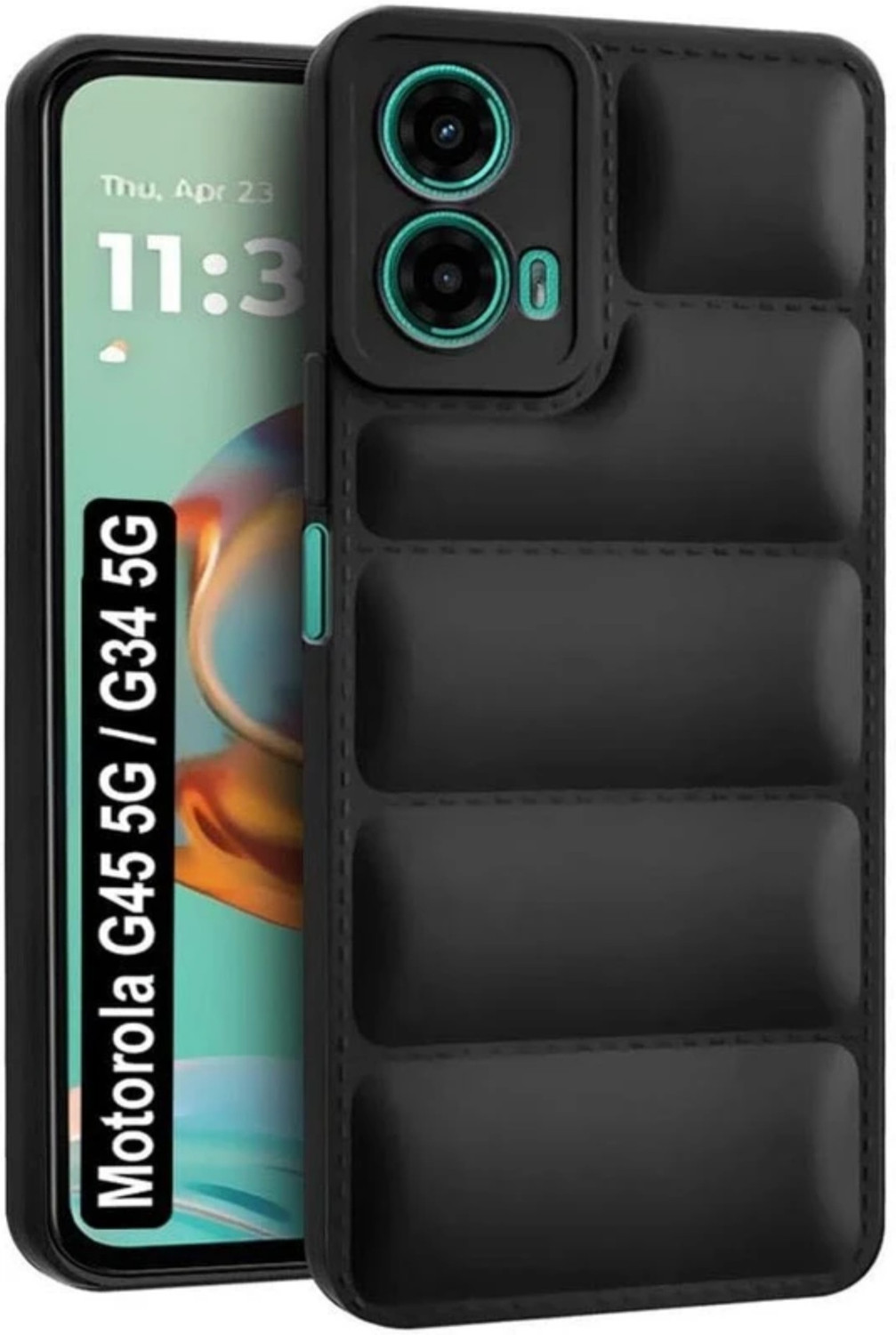 Image of rahul Back Cover for MOTOROLA g45 5G, Camera Bump & 360 Flexible Puff Armor Protection |
